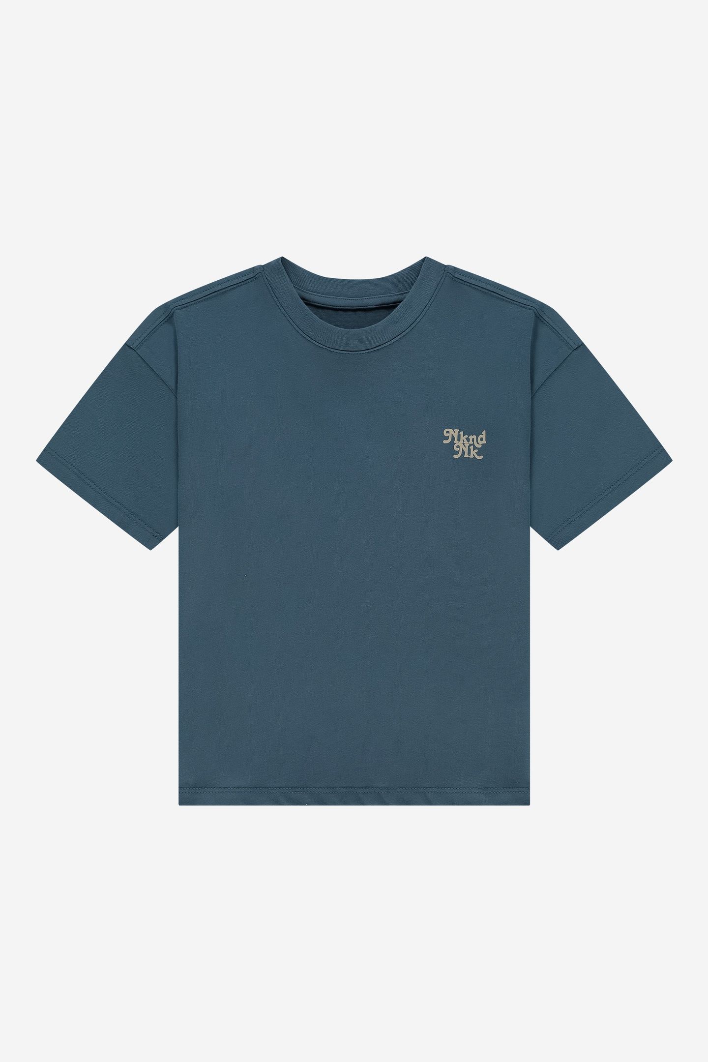 NKNDNK T-SHIRT DUSTY BLUE 1
