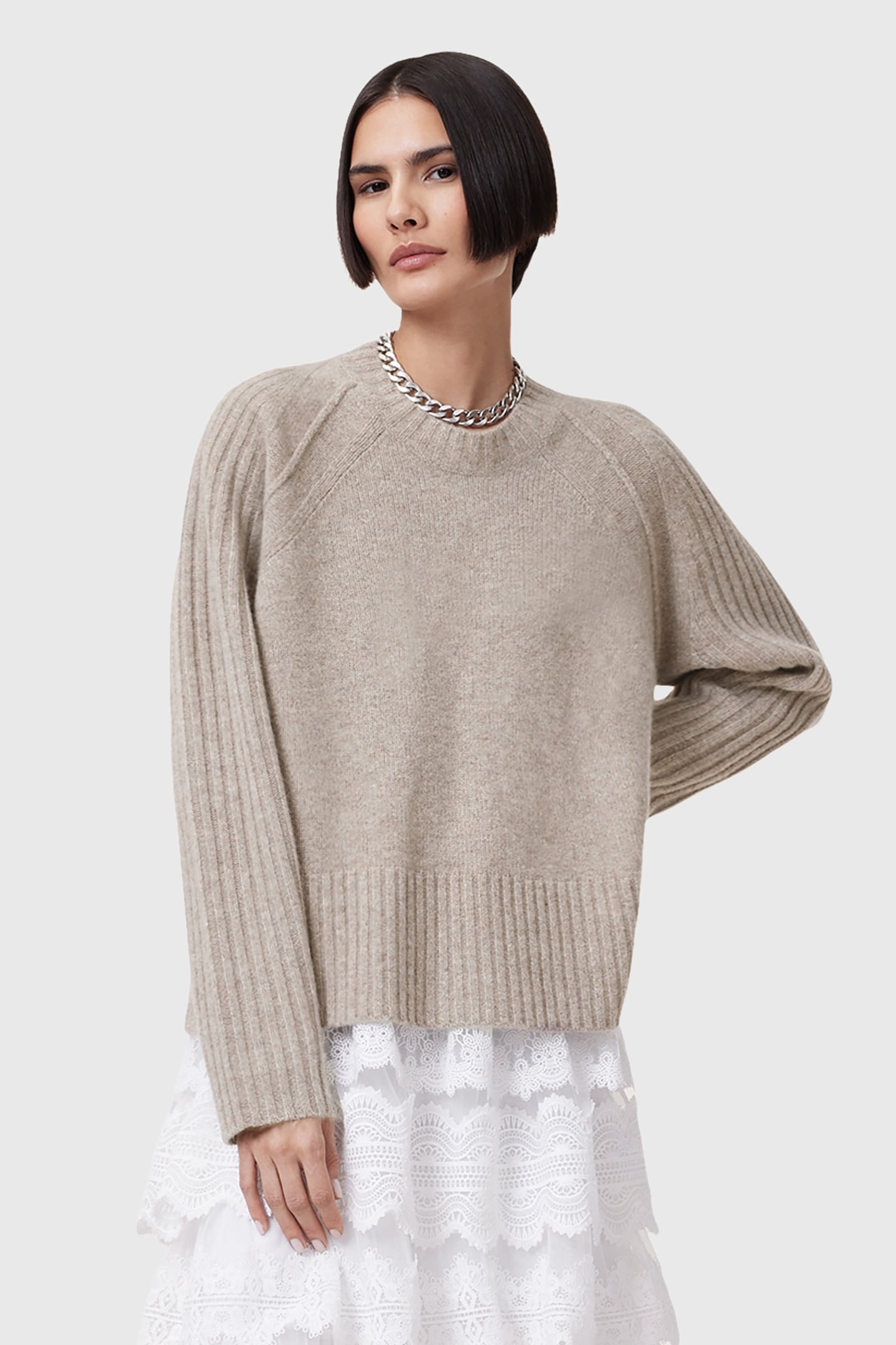 ANTHE JUMPER GREIGE BROWN 1