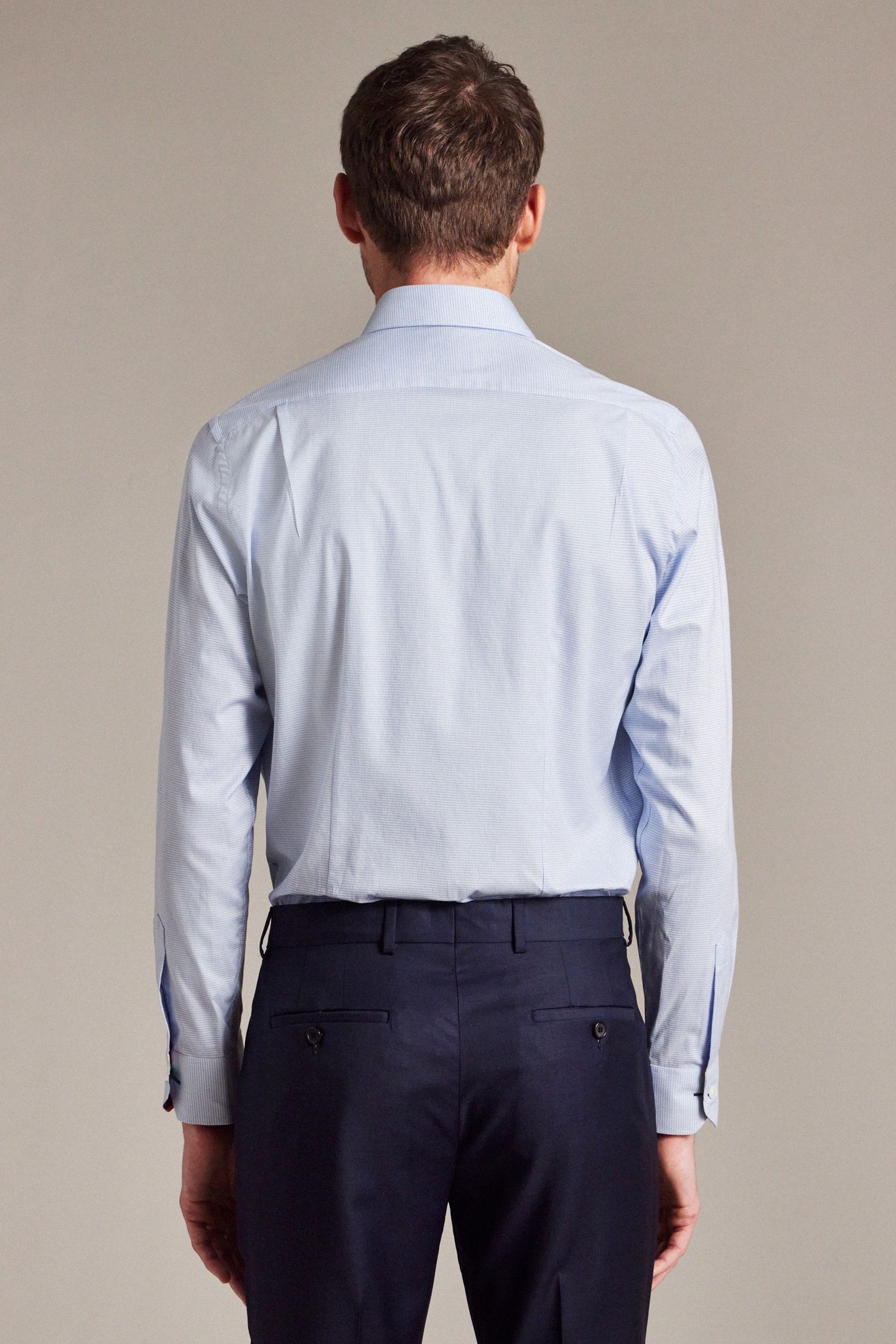 S/C TAILORED FIT SHIRT BLUE 2