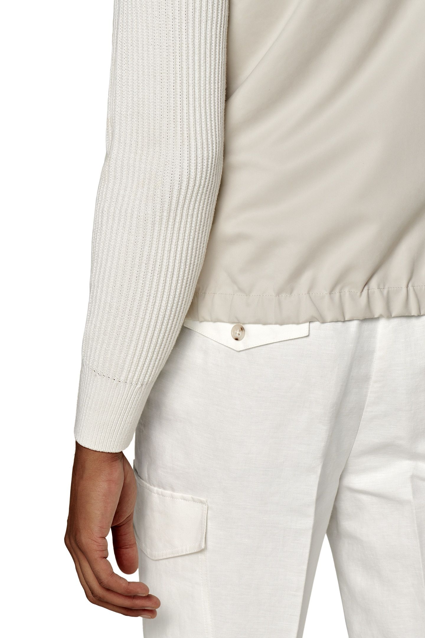 ZIP VEST-OFF-WHITE OFF-WHITE & SAND 8