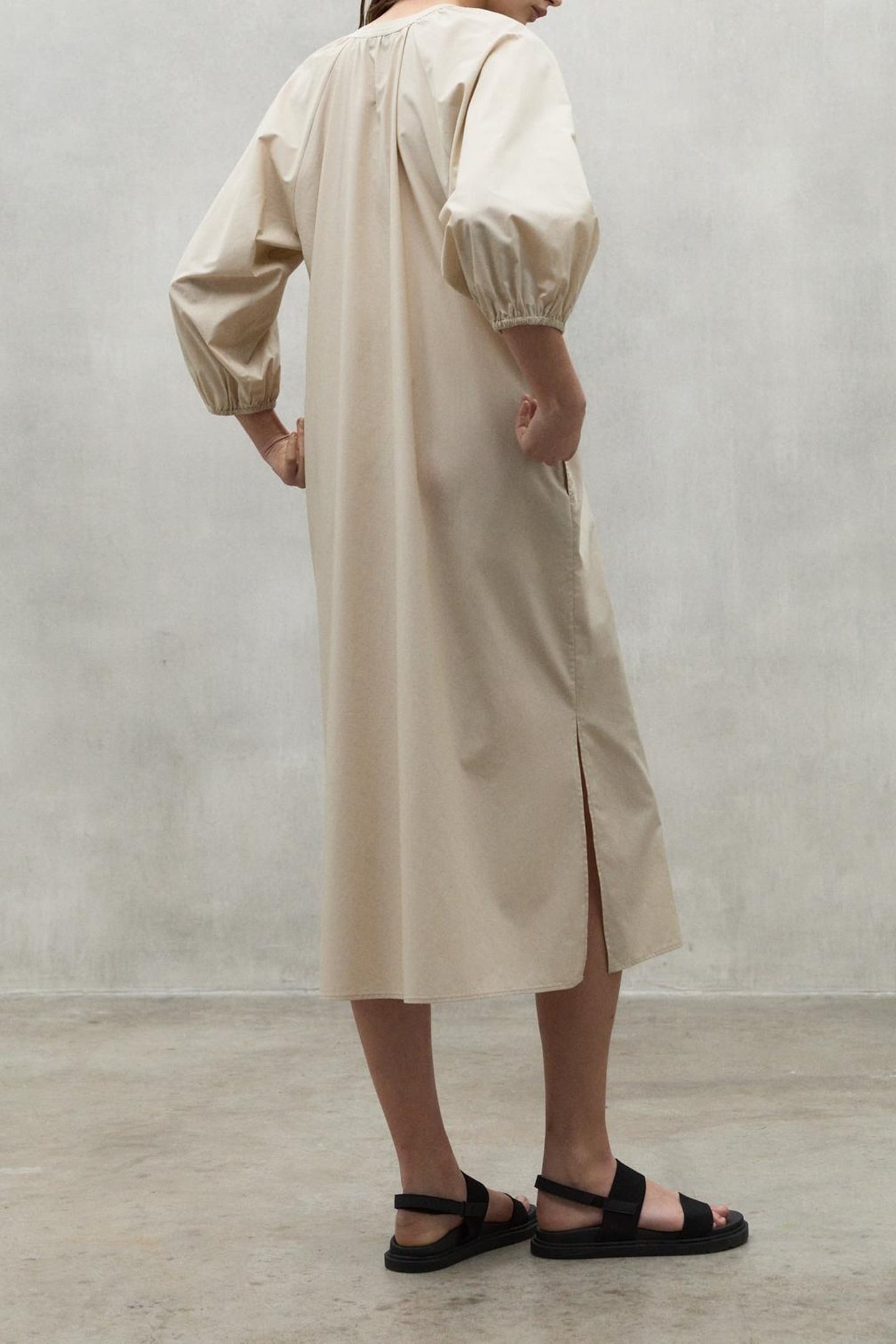 SERPENTINAALF DRESS WHITE SAND 3