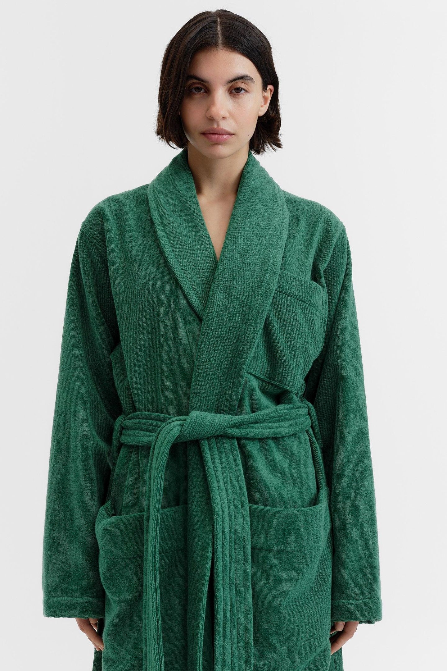 UNISEX CLASSIC BATHROBE TEAL GREEN 7