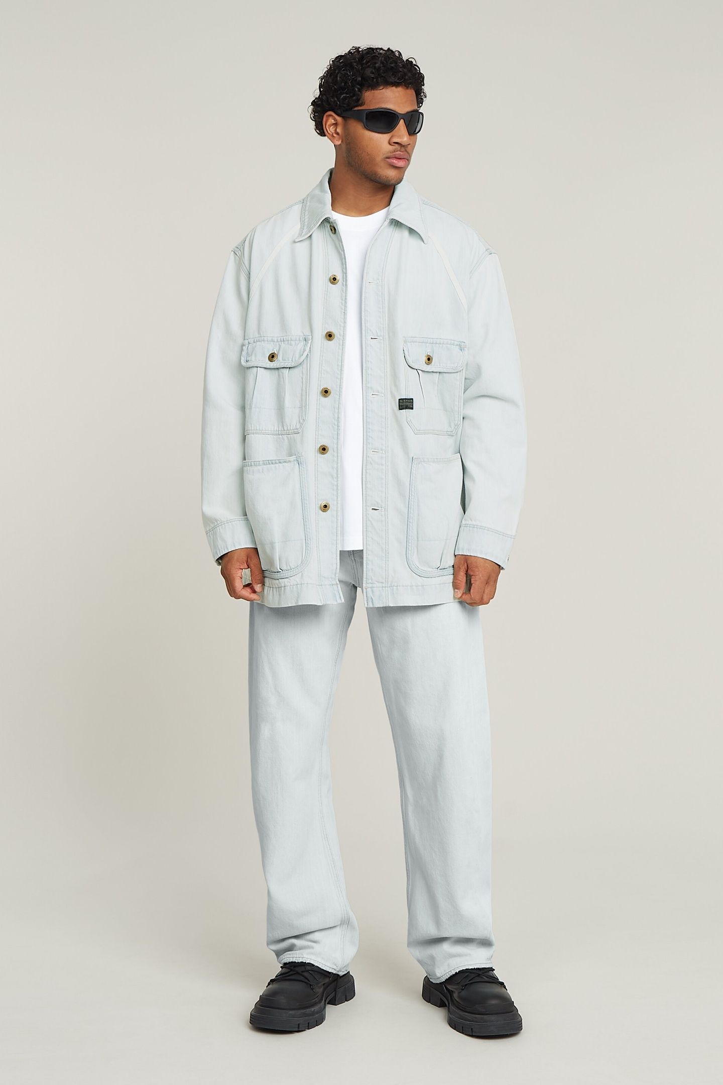 BEND 3D LOOSE JEANS BEACHED FADED CLIFTON BLUE 1