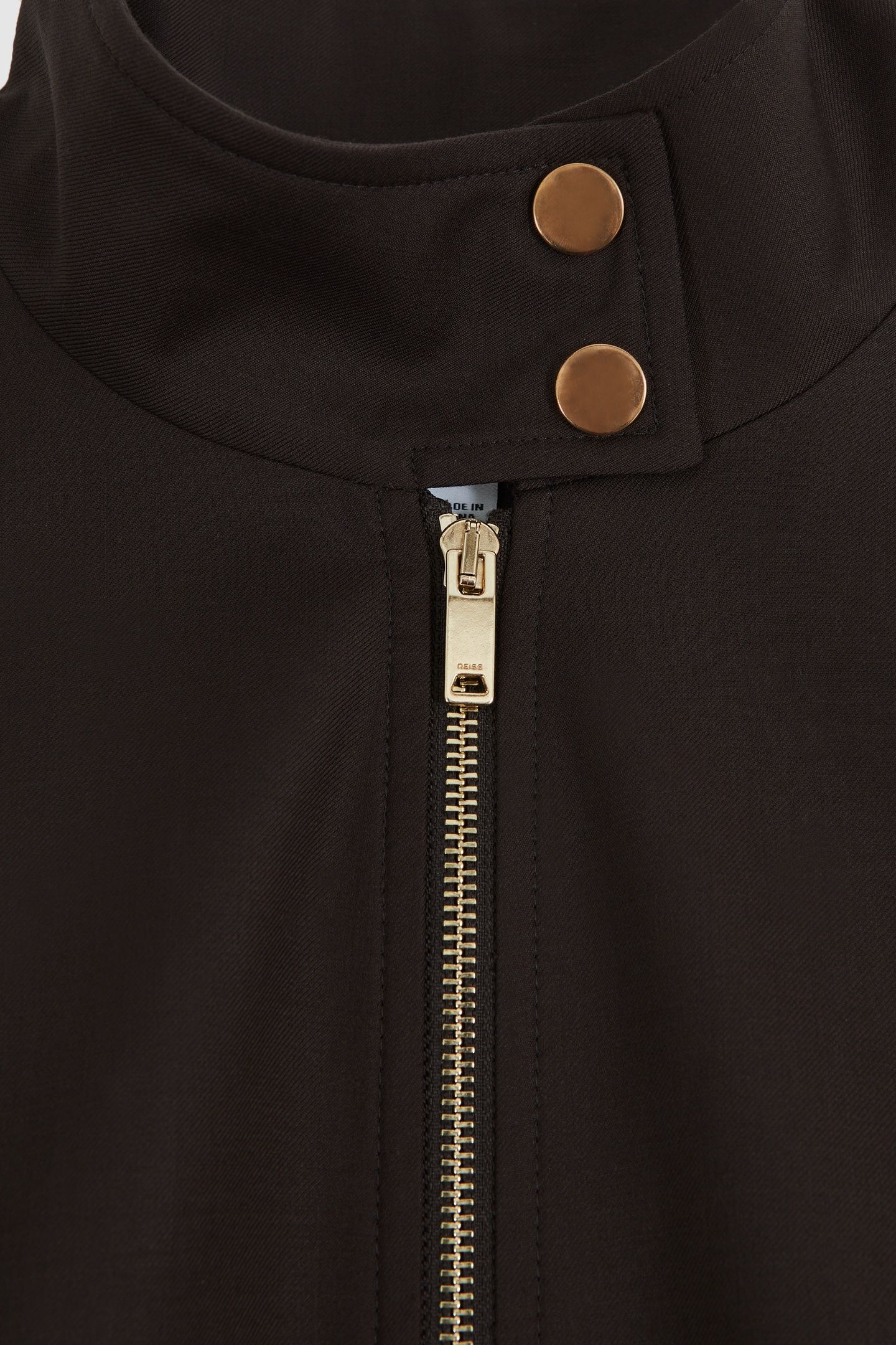 CASUAL BOMBER JACKET CHOCOLATE BROWN 5