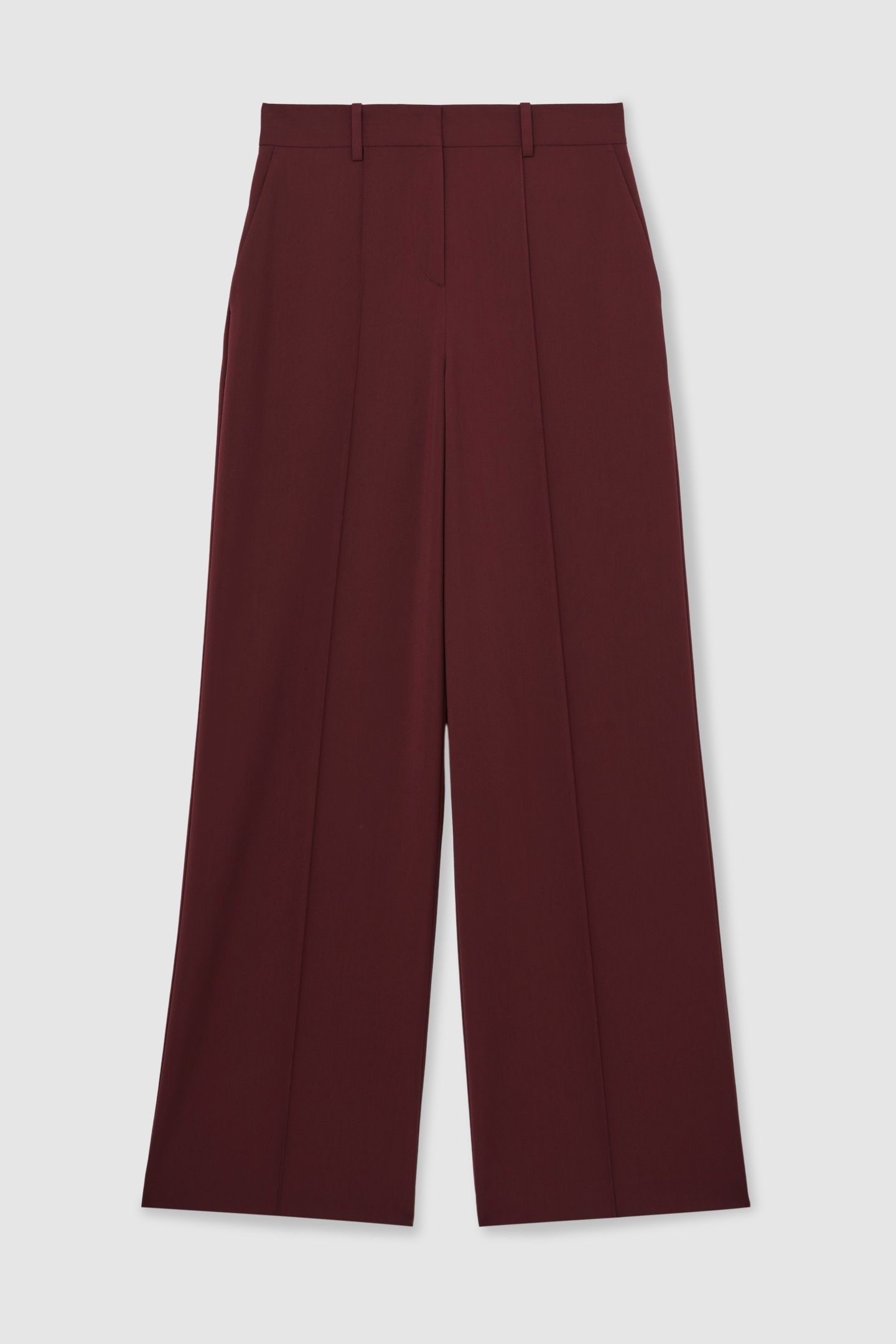 WIDE LEG TROUSER BURGUNDY 6