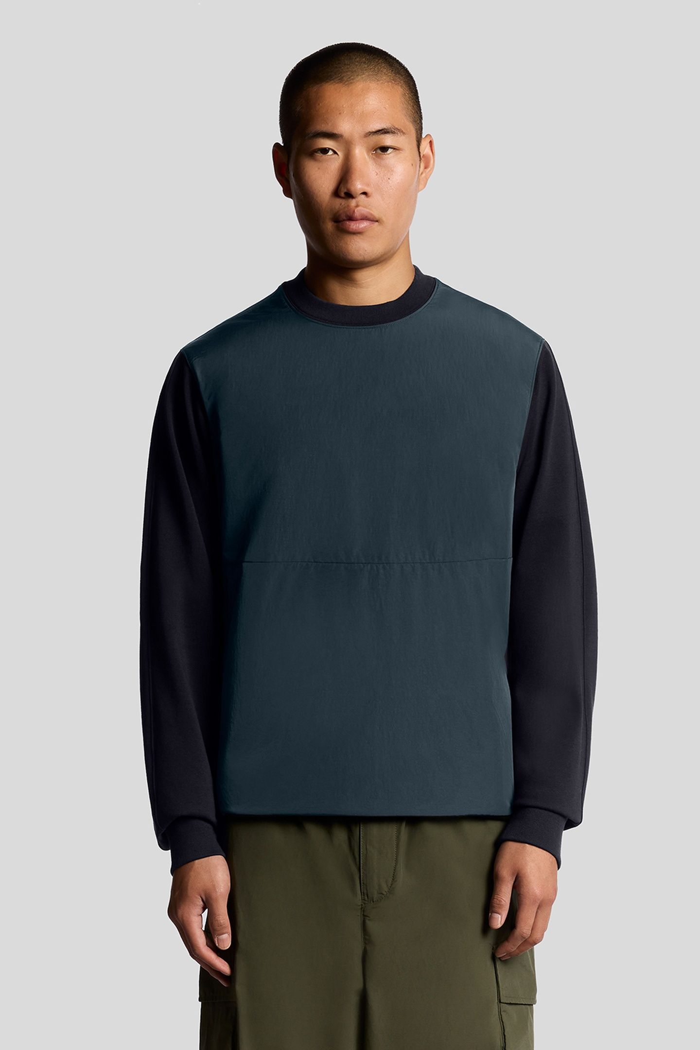 HALF RAGLAN HYBRID SWEATSHIRT DARK NAVY 2