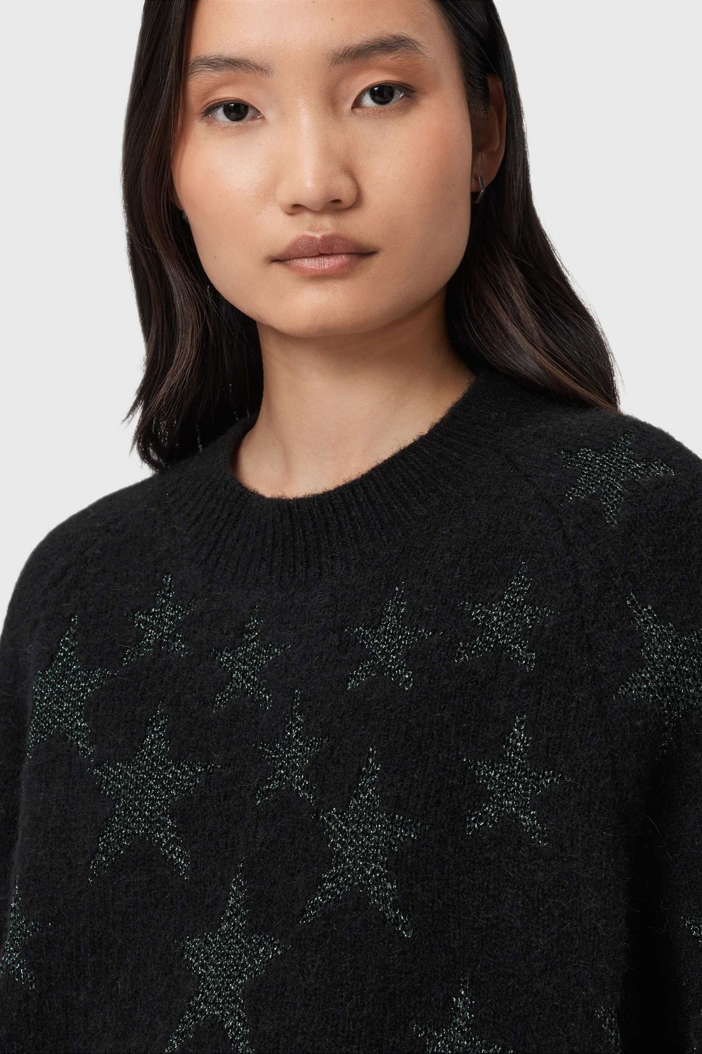 COSMOS JUMPER BLACK/GREEN 6