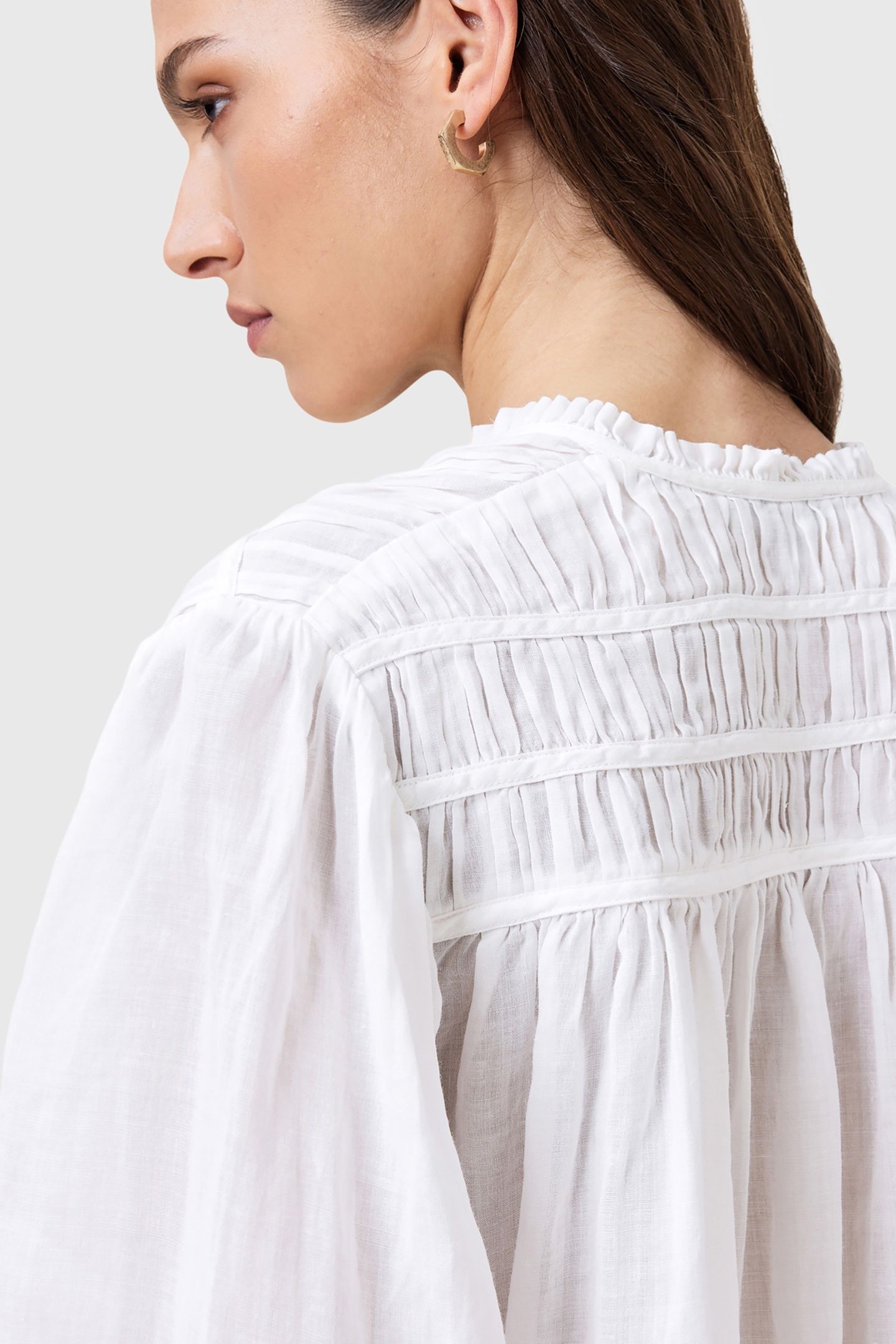 ETTI LINEN SHIRT OPTIC WHITE 8