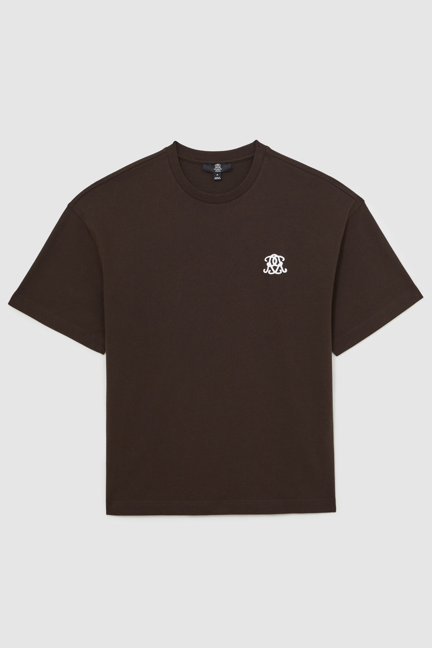 SS OVERSIZED MOTIF TEE SHIRT BROWN 6