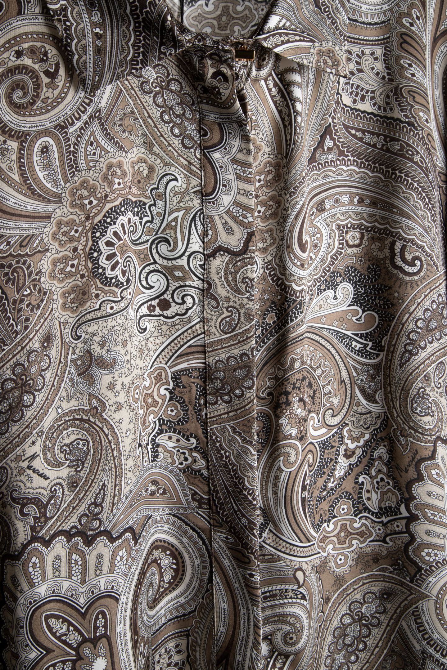 MARCIANO BY GUESS NEW MELISSA SHIRT FLORAL PAISLEY TAUPE 4