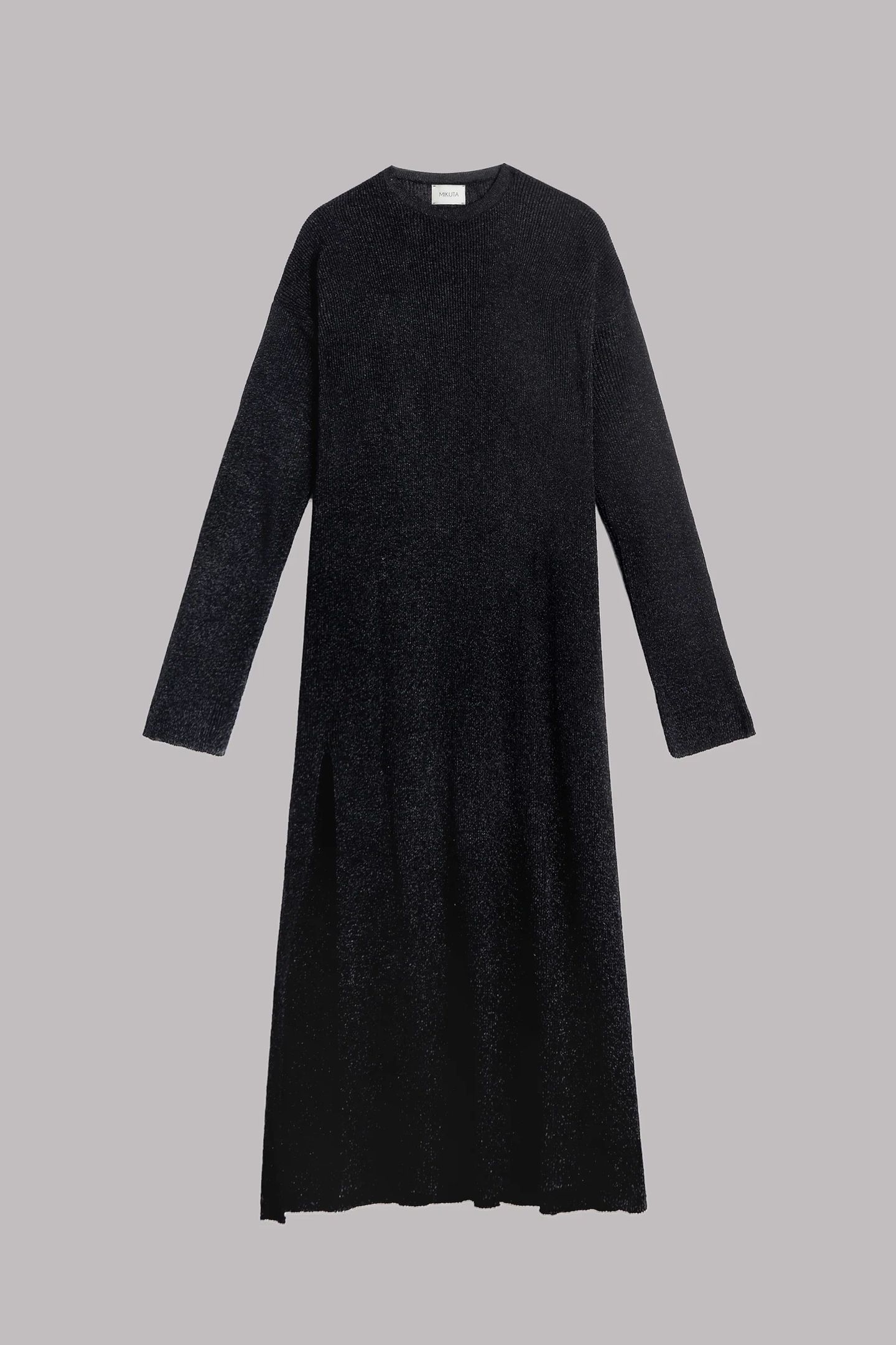 THE BLACK SPARKLY LOOSE LONGSLEEVE DRESS 3