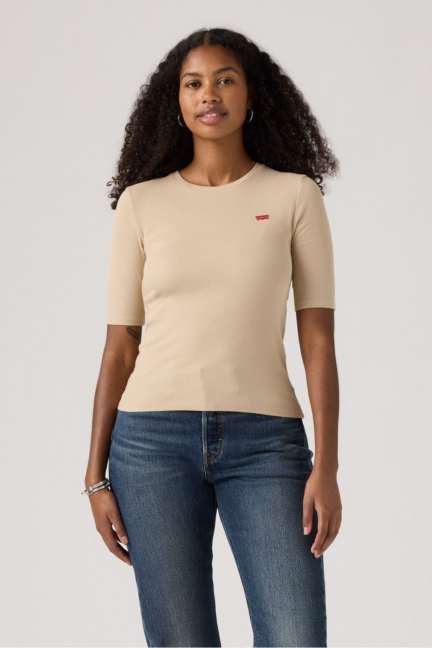LUCA SLIM TEE SAFARI RIB 1