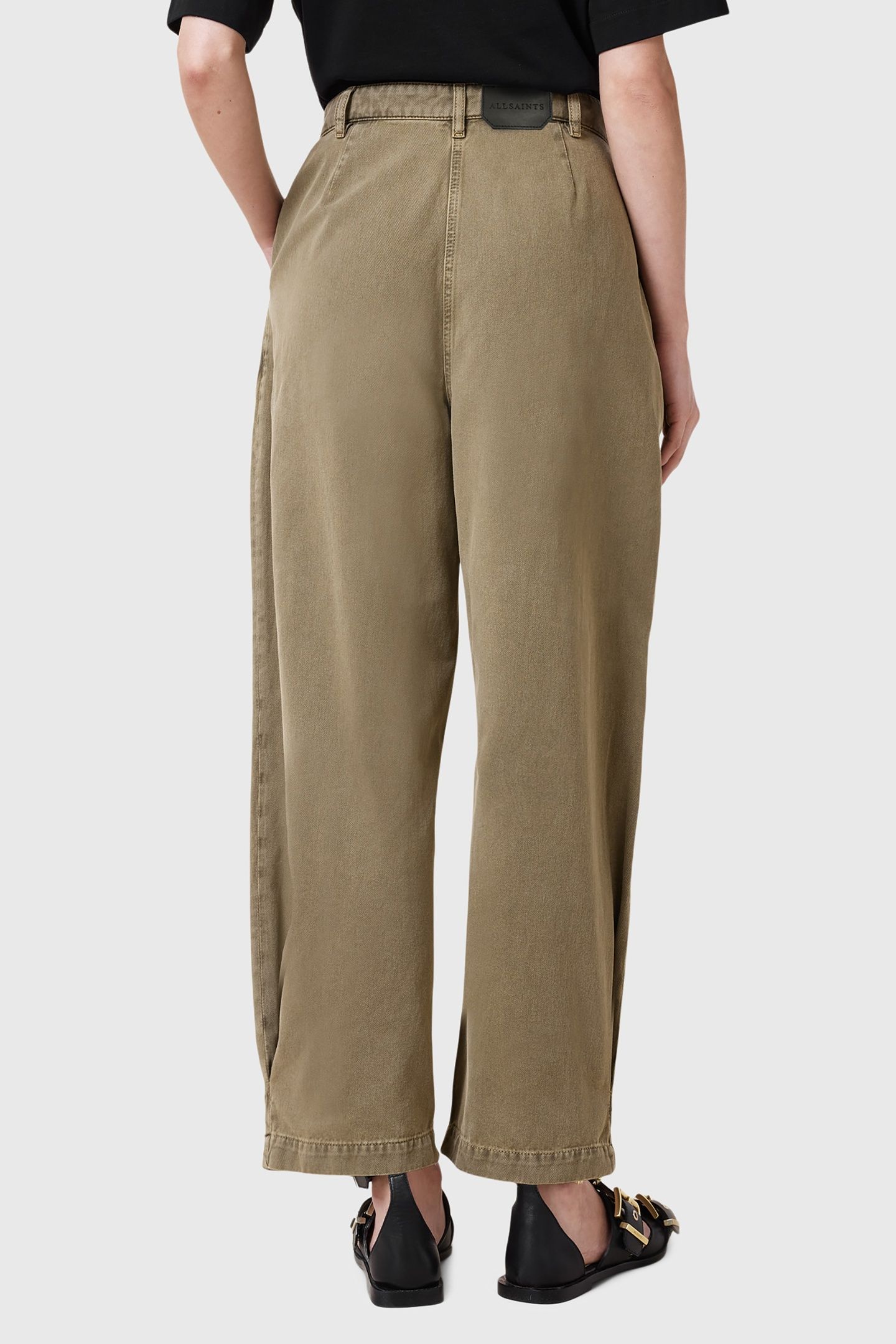 BECCA DENIM TROUSER KHAKI GREEN 4