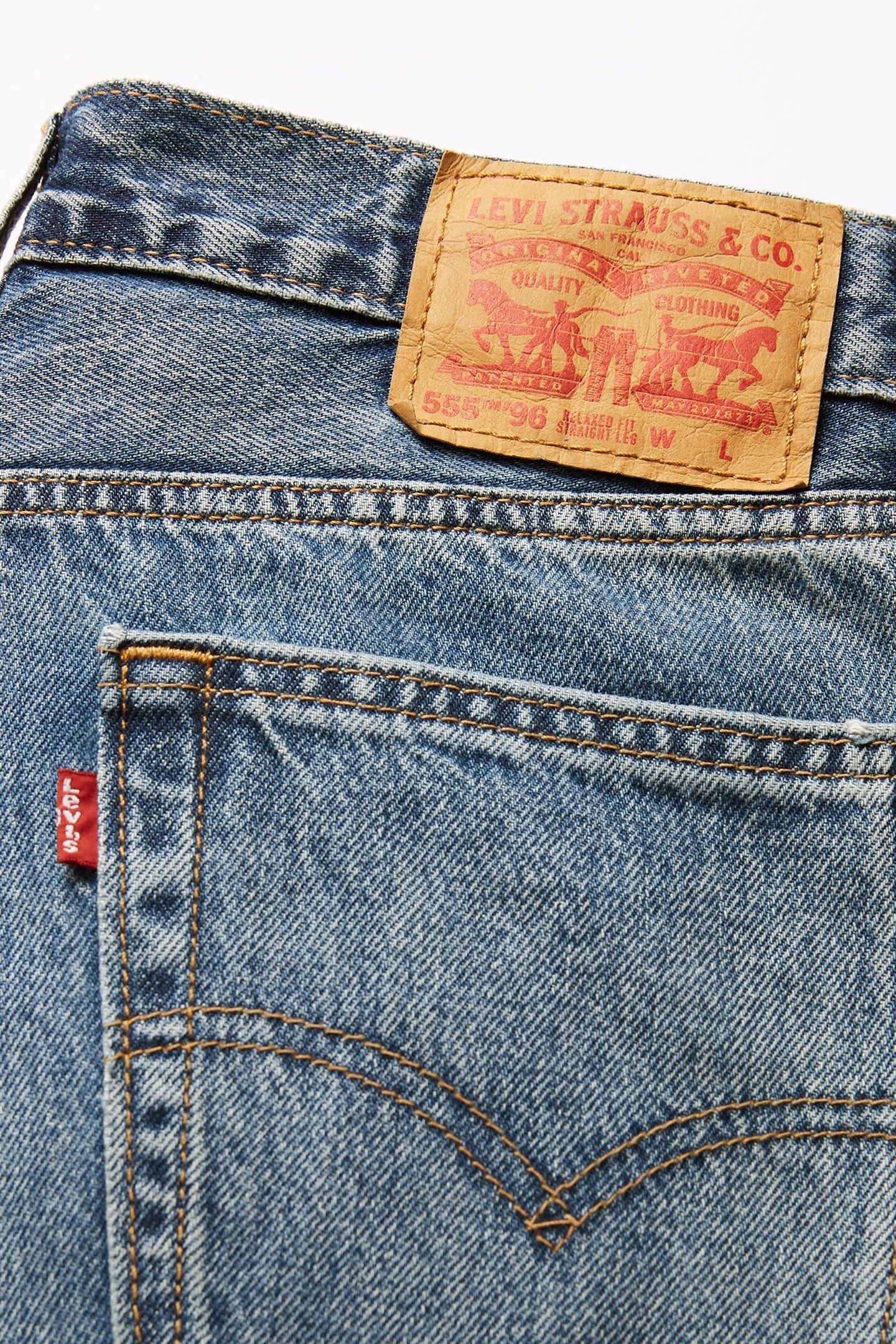 555™ '96 RELAXED STRAIGHT JEANS BLUE 5
