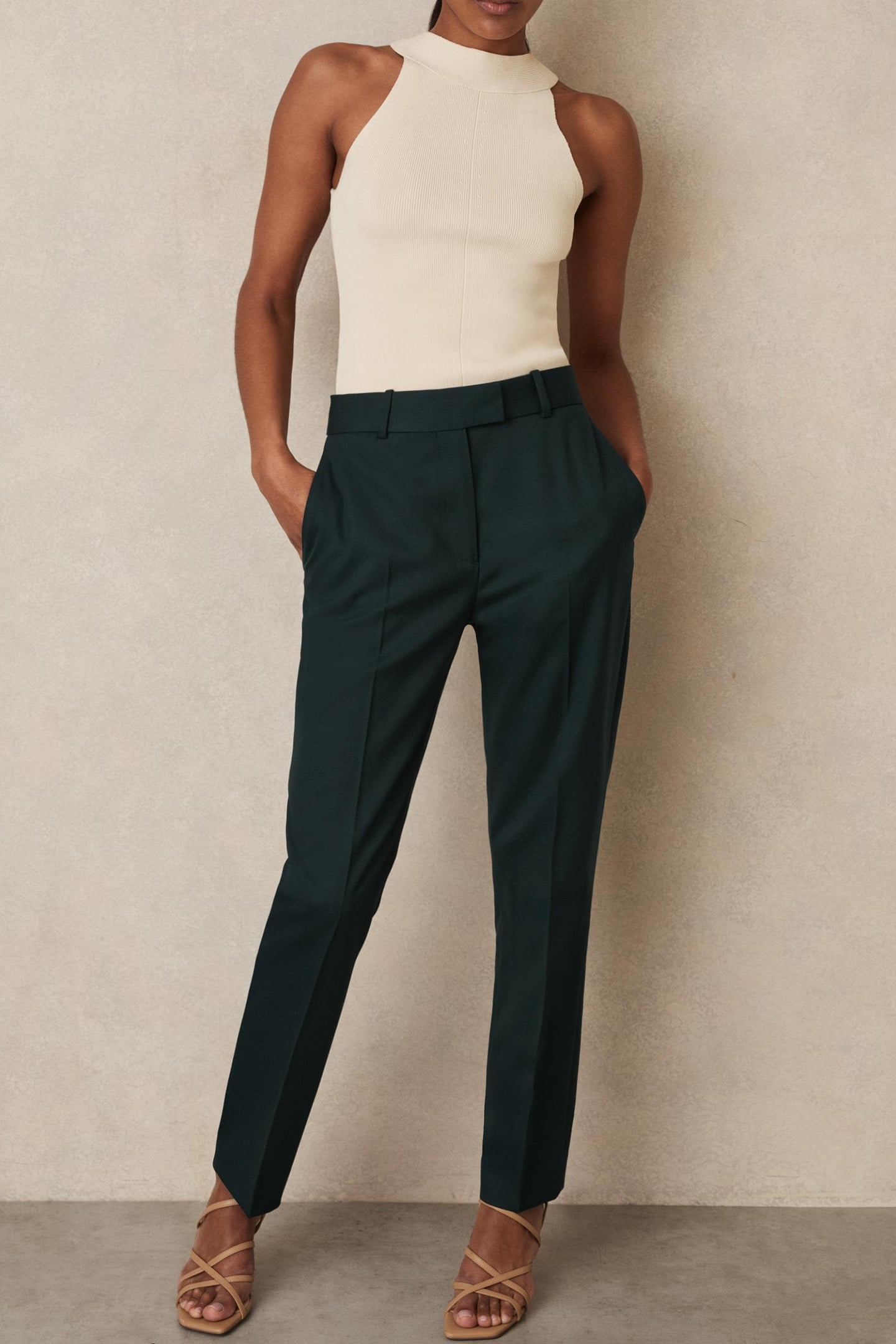 SLIM LEG TROUSER GREEN 3