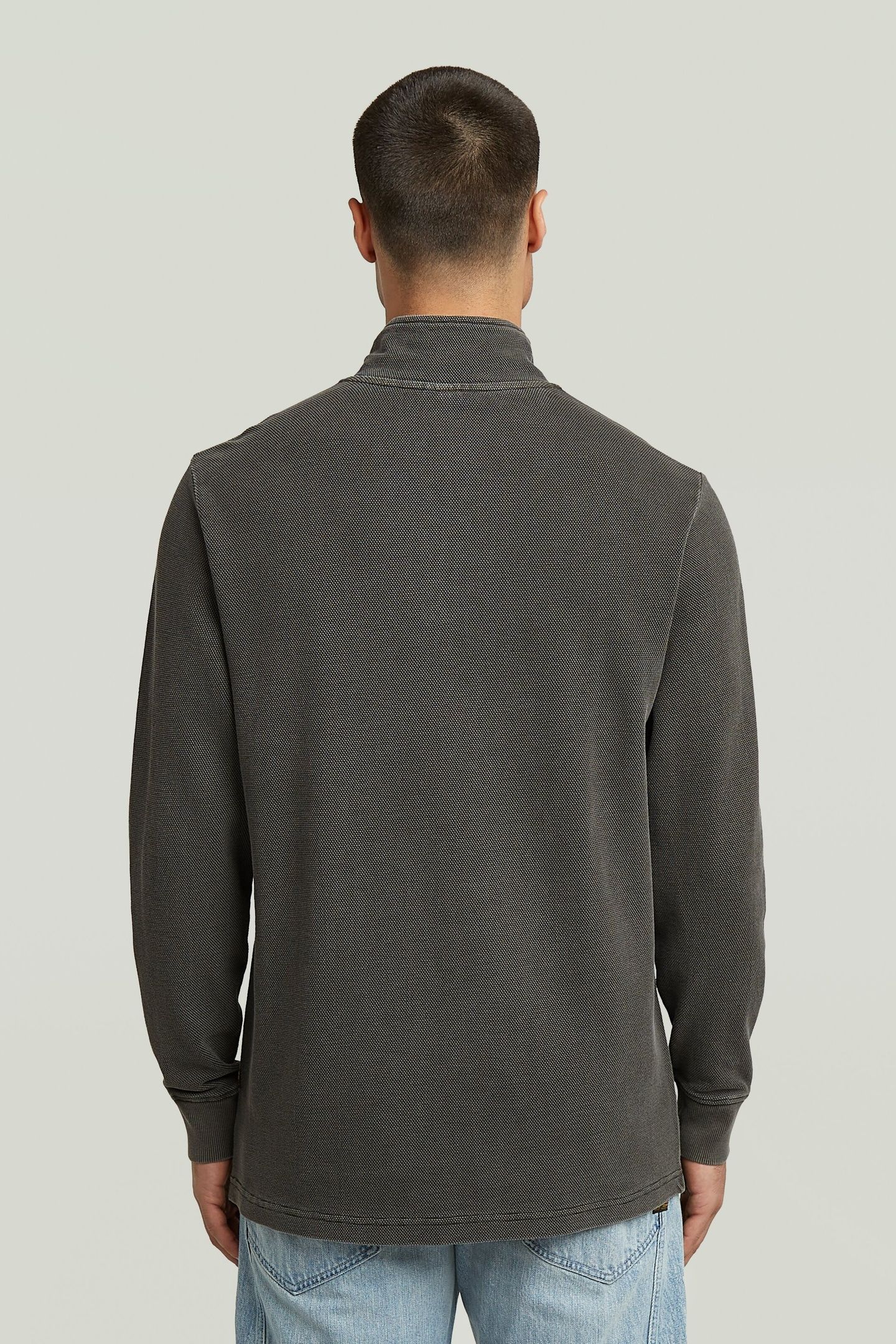 OVERDYED HALF ZIP TWEETER ASFALT GD 2