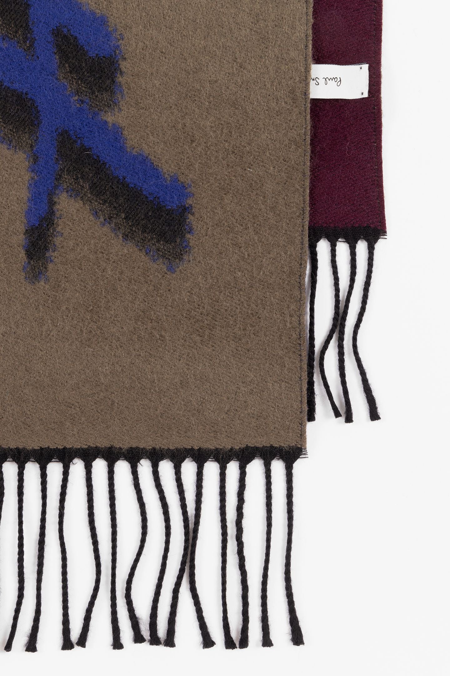 SCARF LOGO COLOR BLOCK KHAKI 3