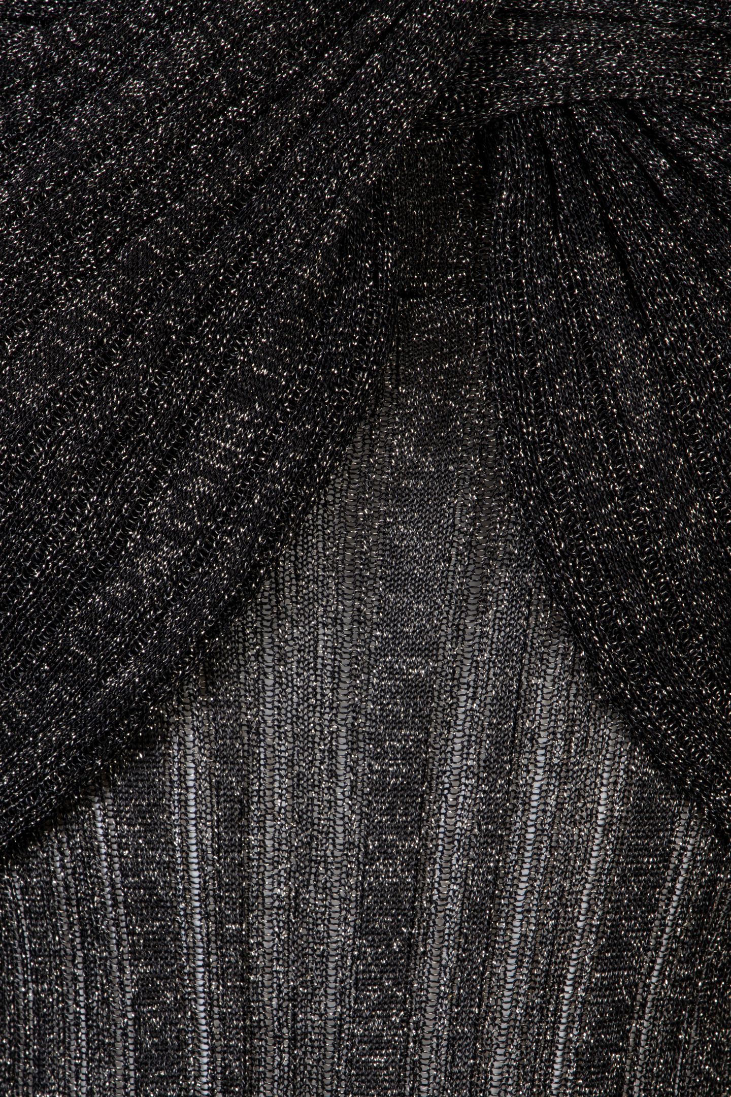 MARCIANO BY GUESS GIA LS RIBBED SWEATER TOP BLACK LUREX BLAC 4