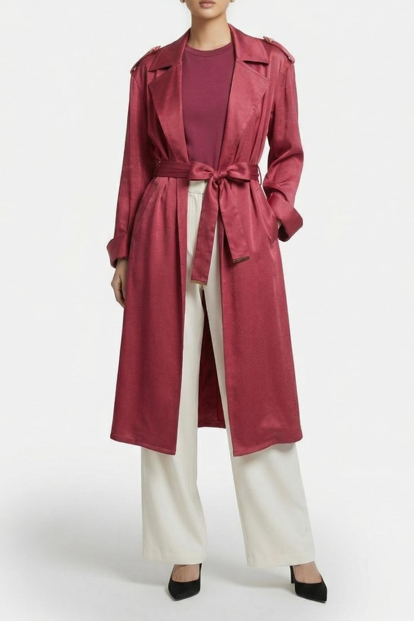 MARCIANO BY GUESS EVA TRENCH COAT FLOWERING PEONY 1