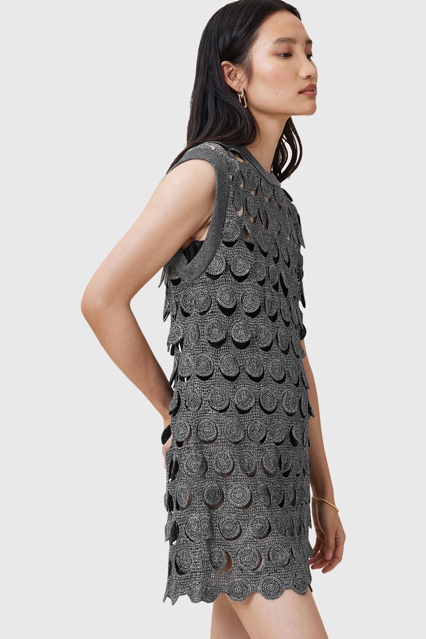 IRIS DRESS GUNMETAL GREY 6