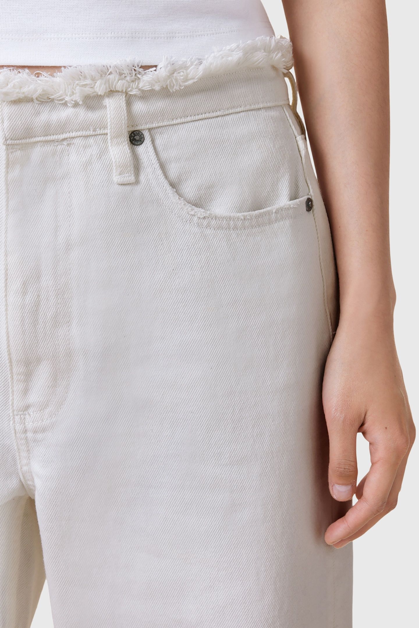 BLAKE FRAY JEAN CHALK WHITE 8