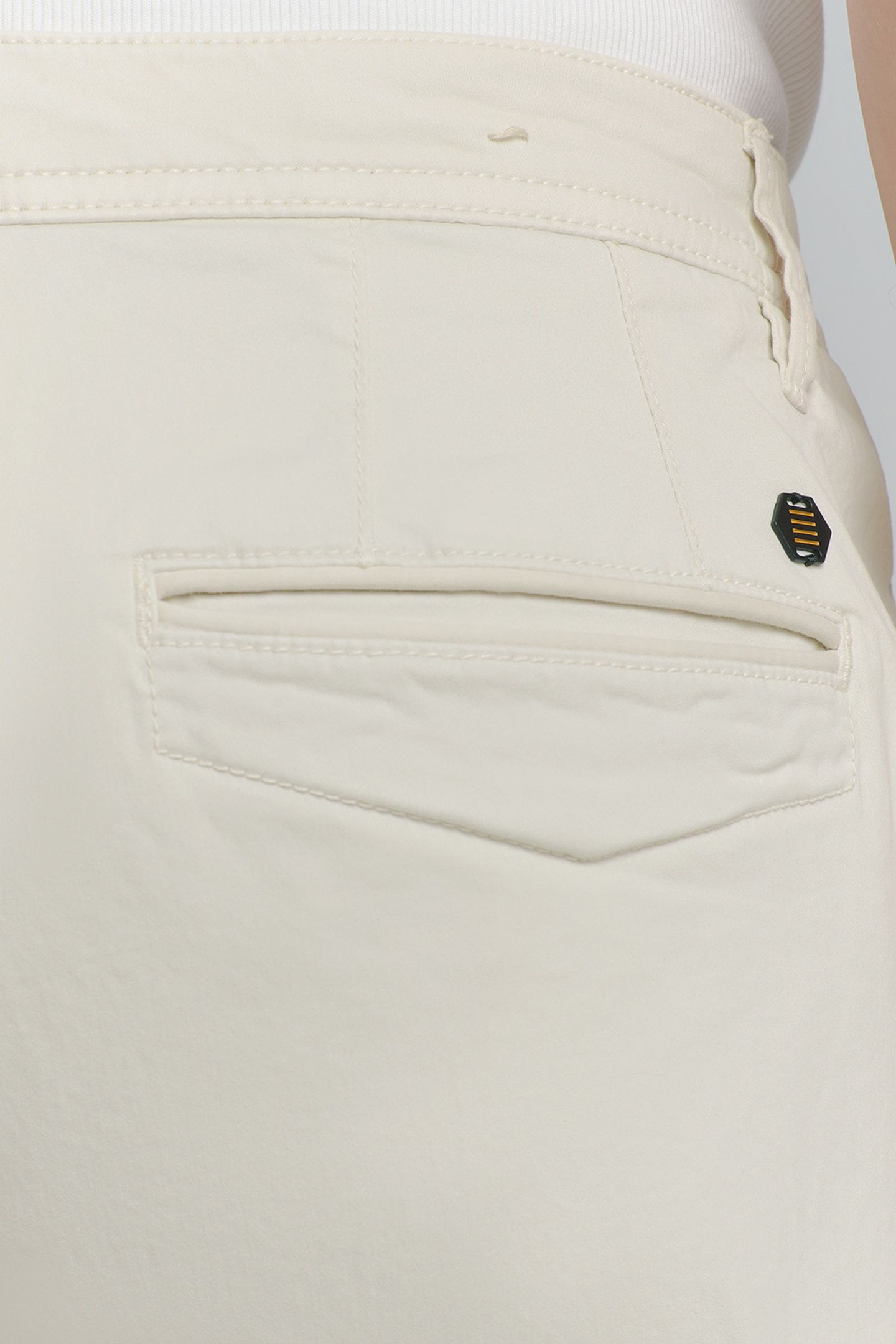 SHORT CHINO GARMENT DYED TWILL STRETCH CHALK 7