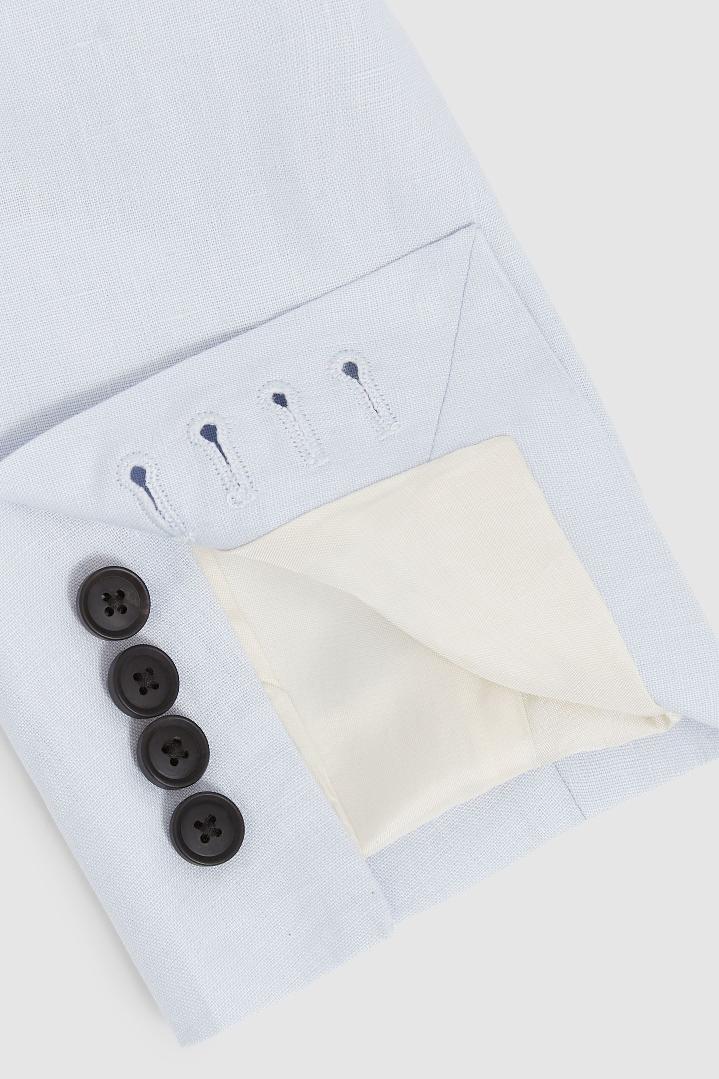 SB 2B NOTCH LINEN BLAZER SOFT BLUE 8