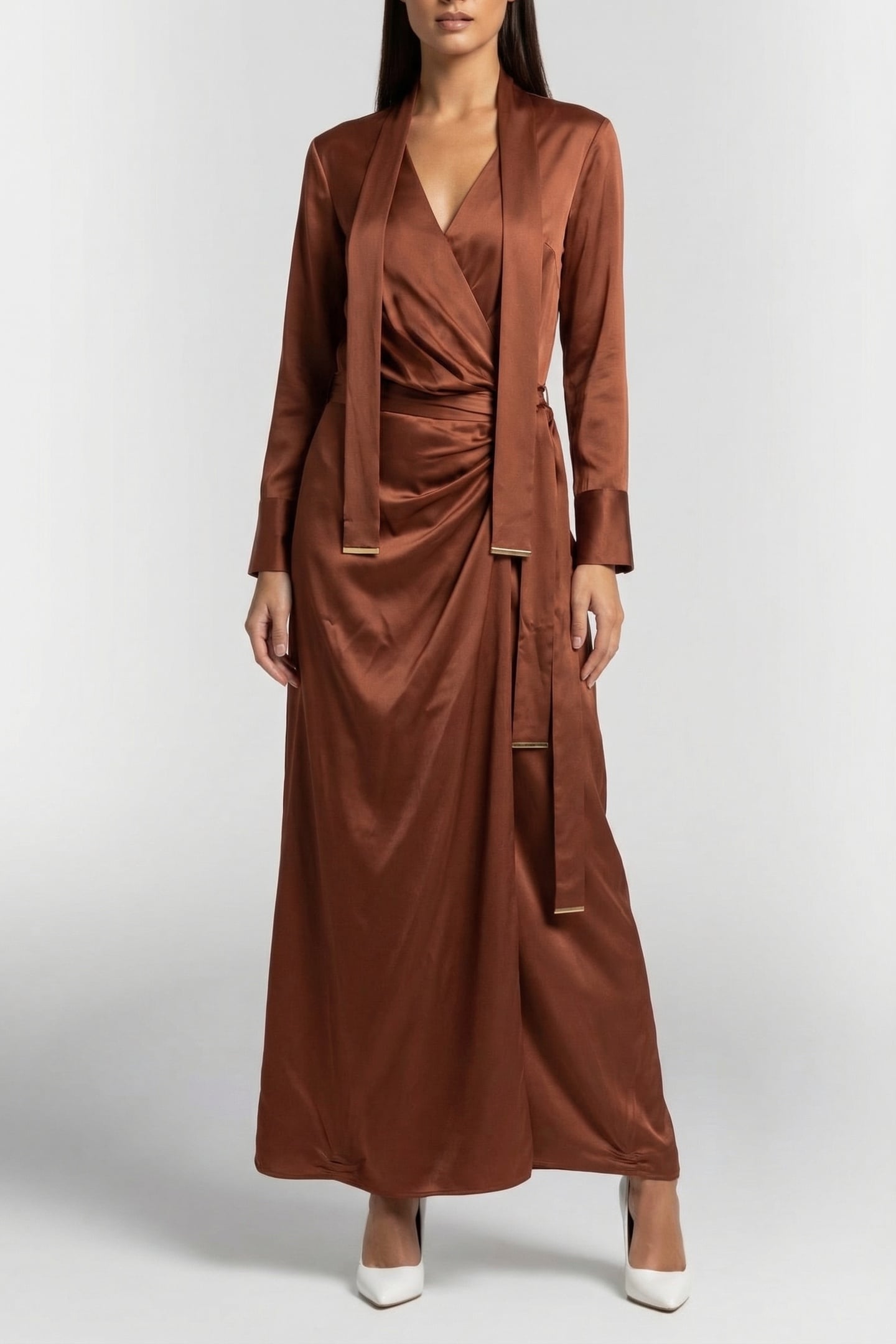 MARCIANO BY GUESS LINDA MAXI DRESS TERRE DI SIENA 1
