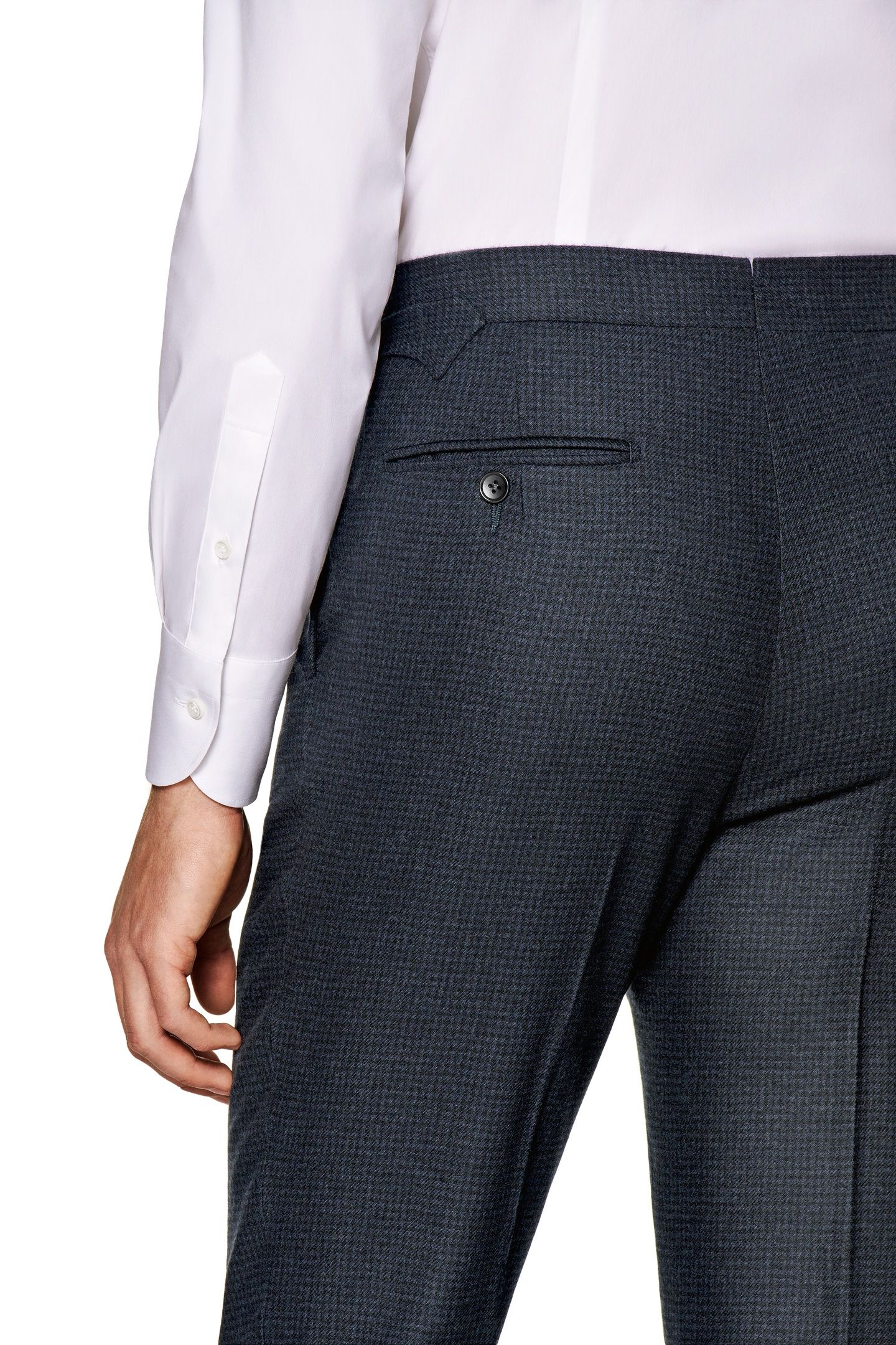SUIT WOOL CASHMERE NAVY 10