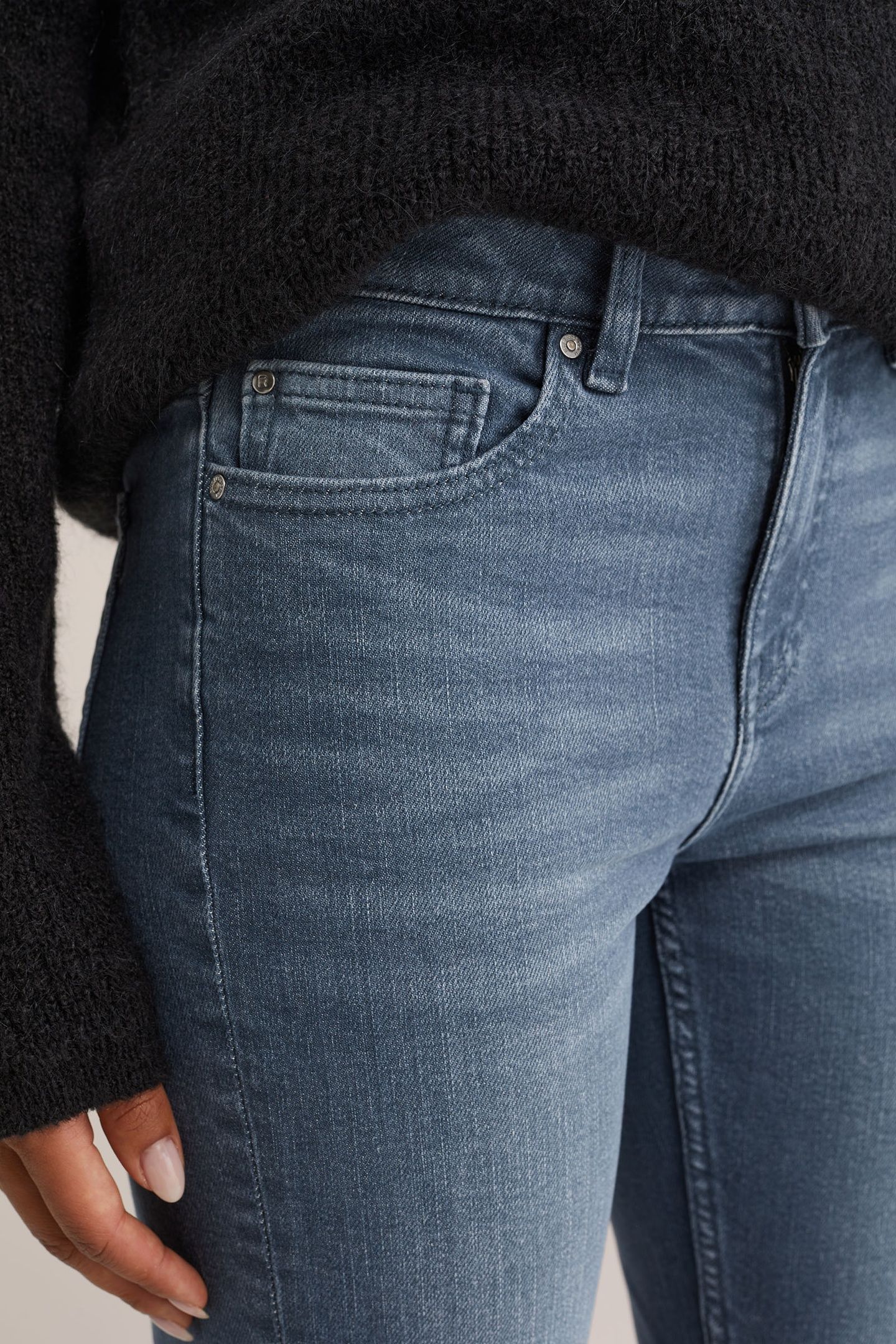 5-POCKET MID WAIST GREY 5