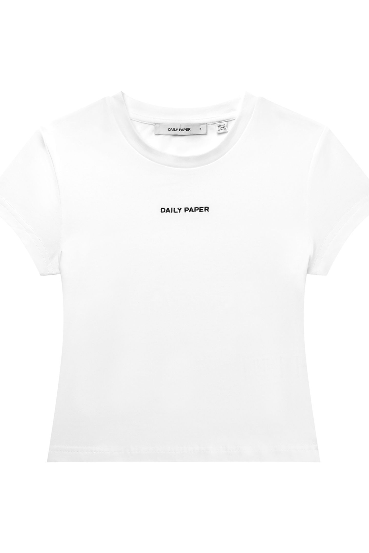 LOGOTYPE CROPPED SHORT SLEEVE T-SHIRT WHITE 4