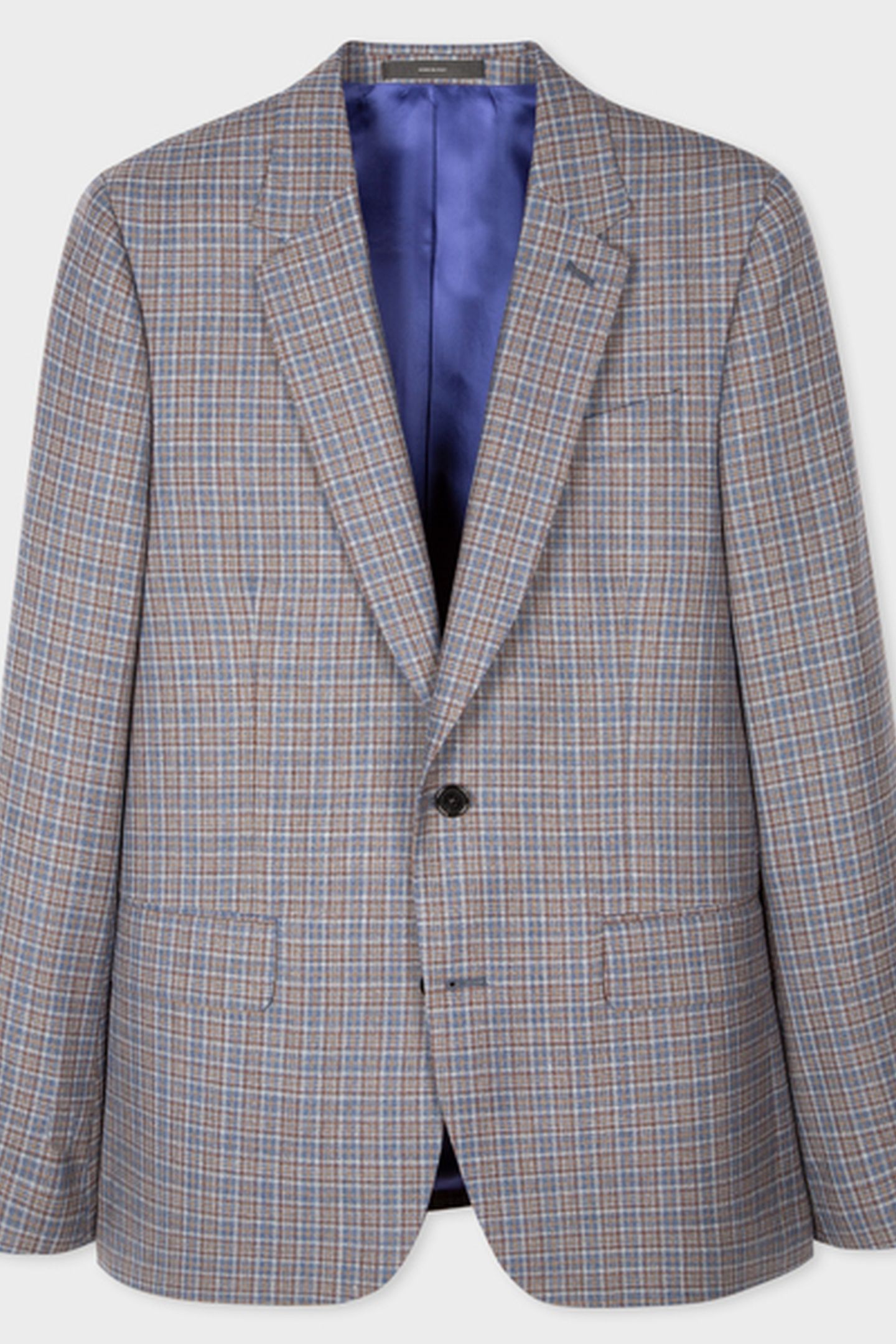 GENTS TAILORED FIT 2BTN JACKET COBALT BLUE 1