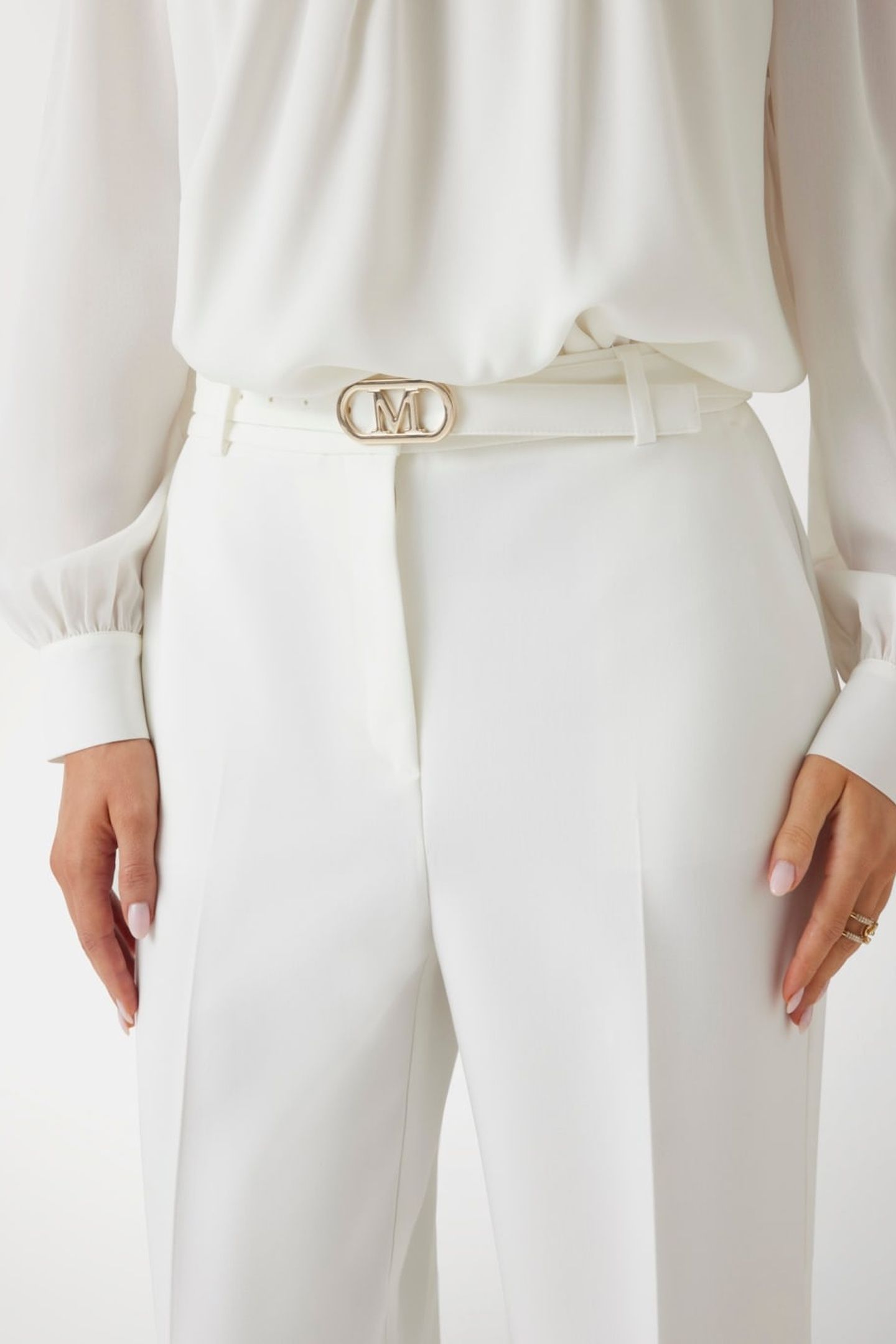 MARCIANO BY GUESS CELIA STRAIGHT PANT PALE PEARL 5