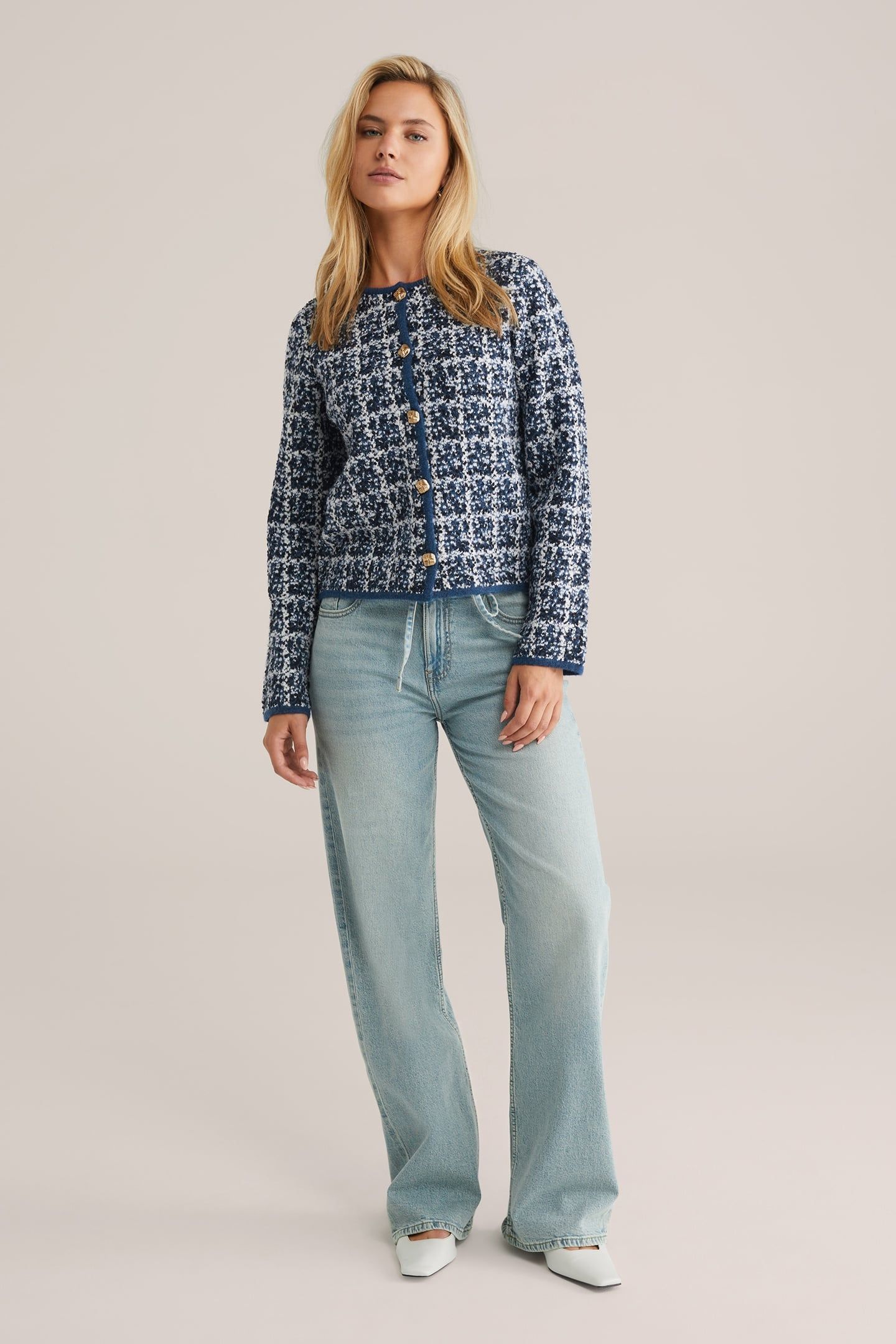 KNITTED CARDIGAN BLUE 3