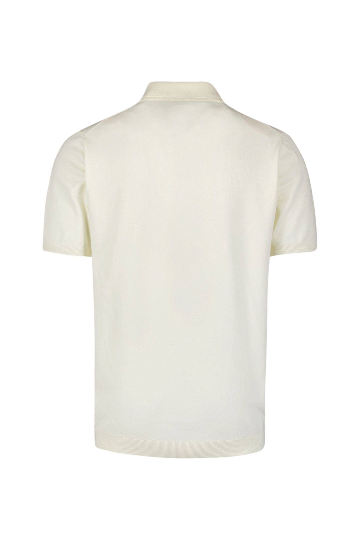PULLOVER SHORT SLEEVE POLO ZIP SOLID OFFWHITE 5