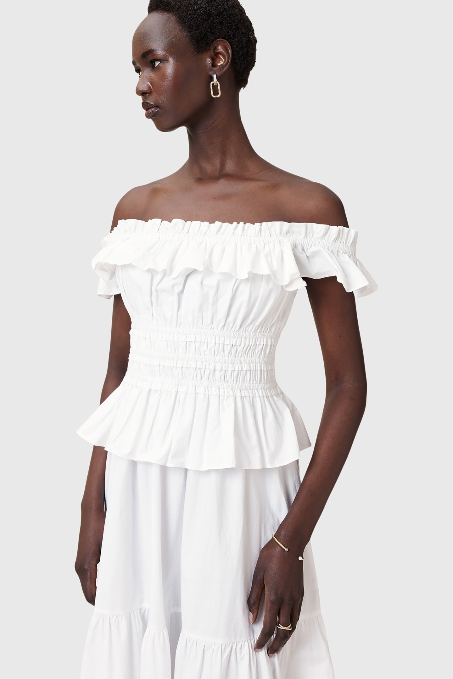 HALIA DRESS OPTIC WHITE 1