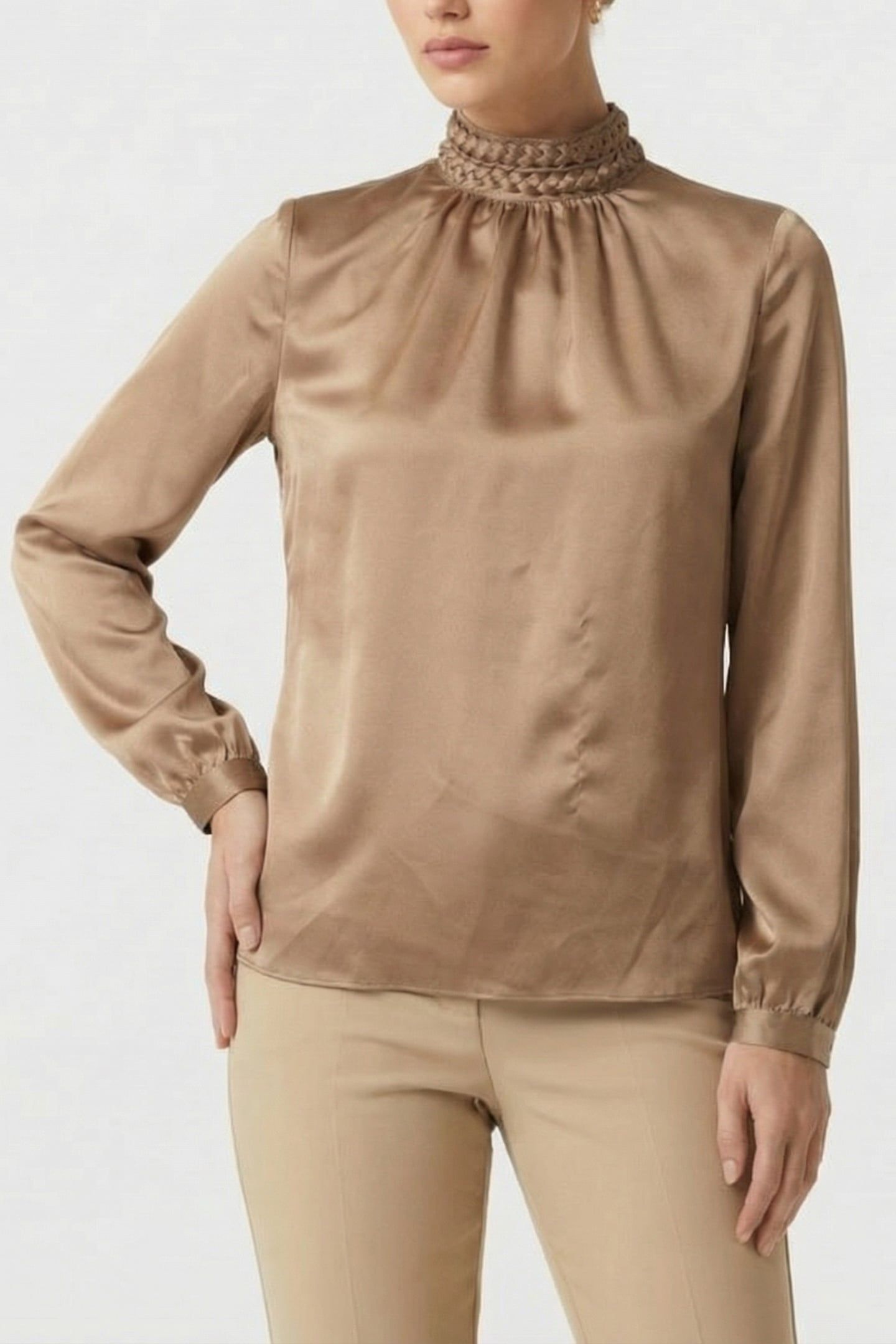 MARCIANO BY GUESS ALIZA TOP DESERT MUD 1