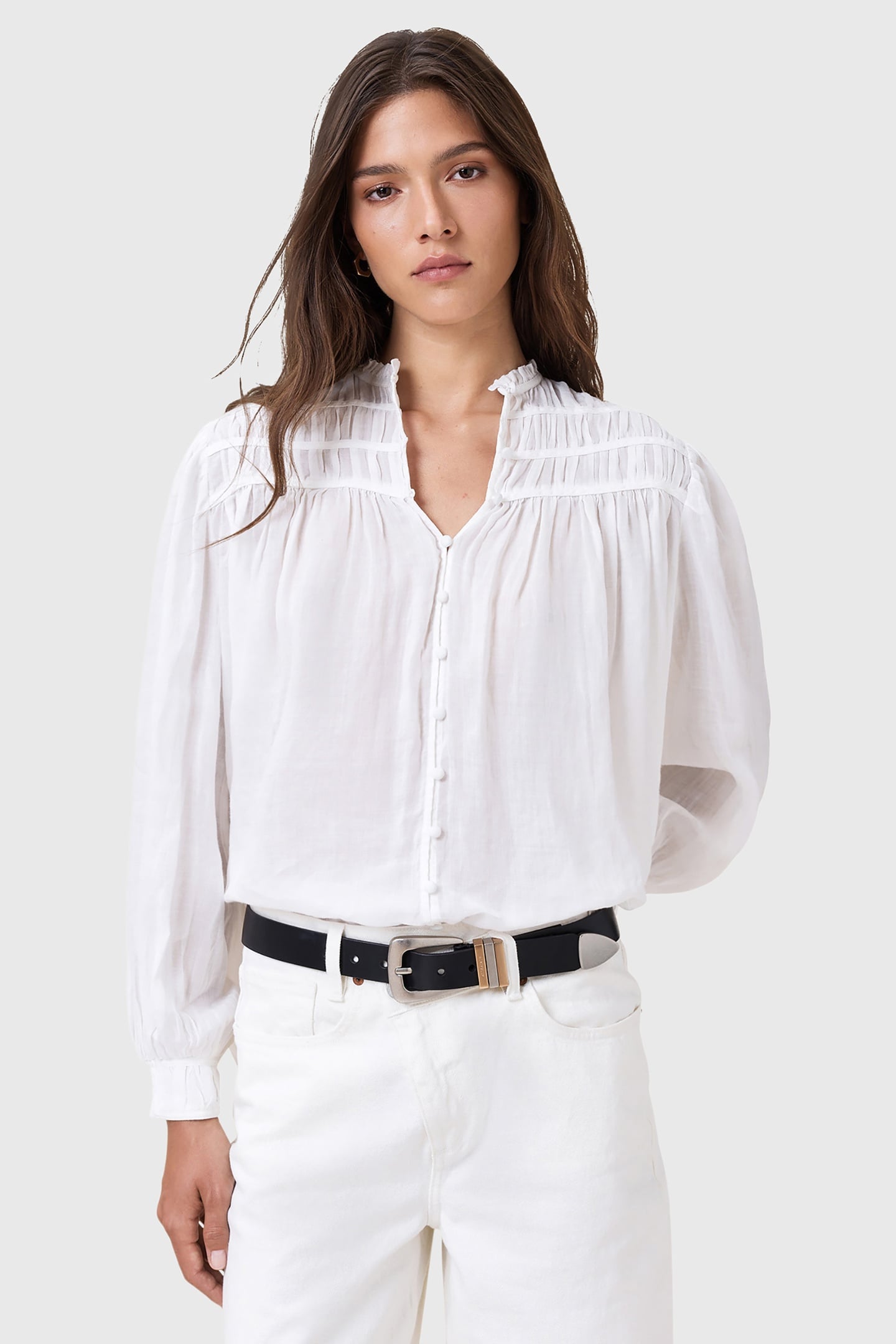 ETTI LINEN SHIRT OPTIC WHITE 2