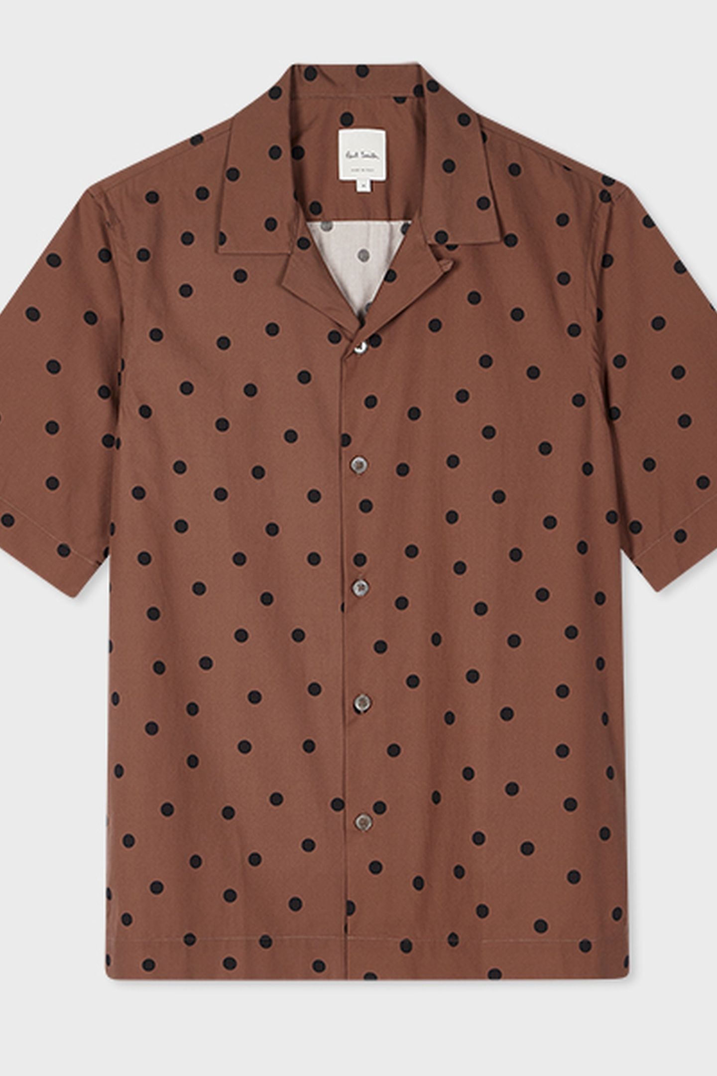 S/S REGULAR FIT SHIRT CHOCOLATE 5