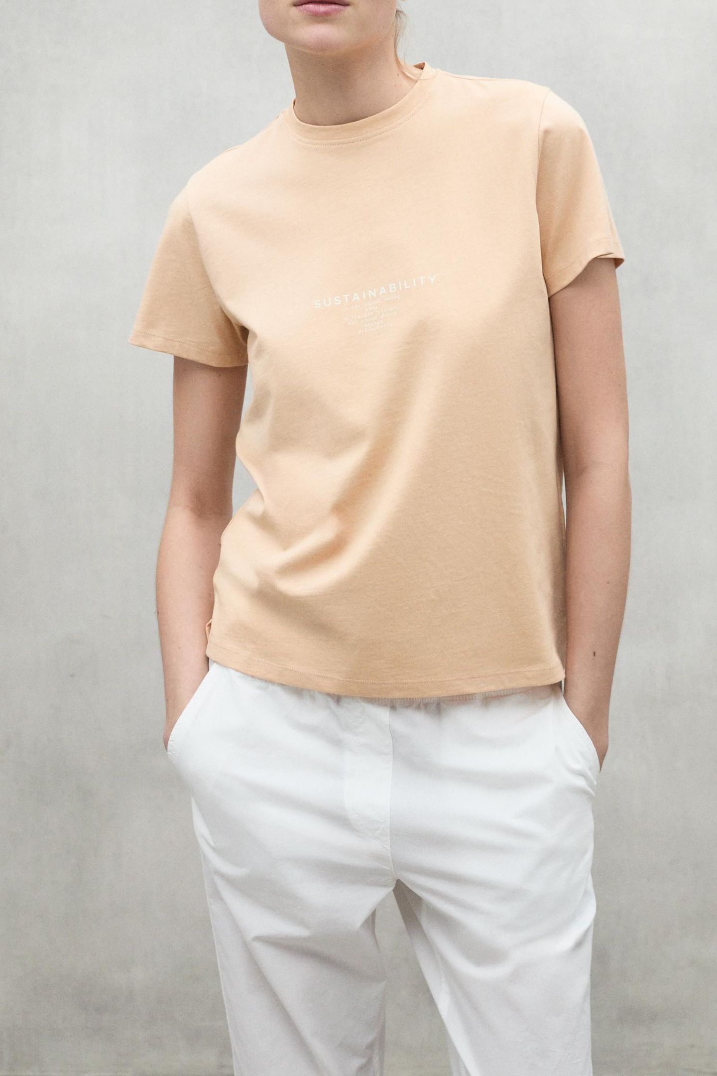 SALCEALF T-SHIRT PEACH 1