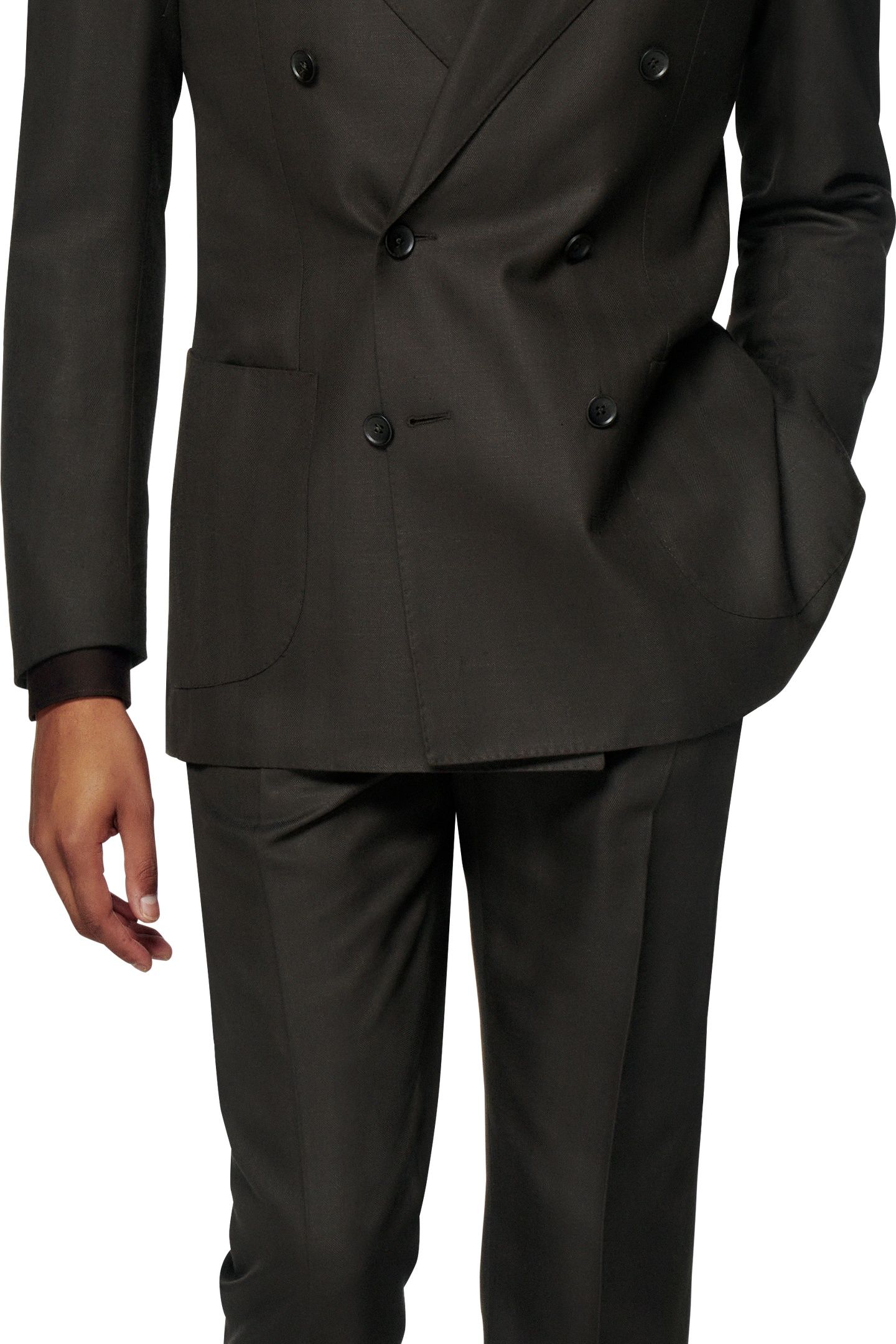 SUIT-D.BROWN-HERRINGBONE DARK BROWN 10