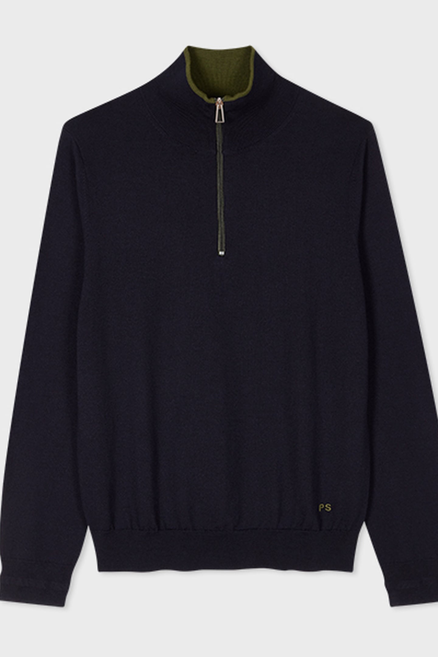 SWEATER ZIP NECK VERY DARK NAVY 2