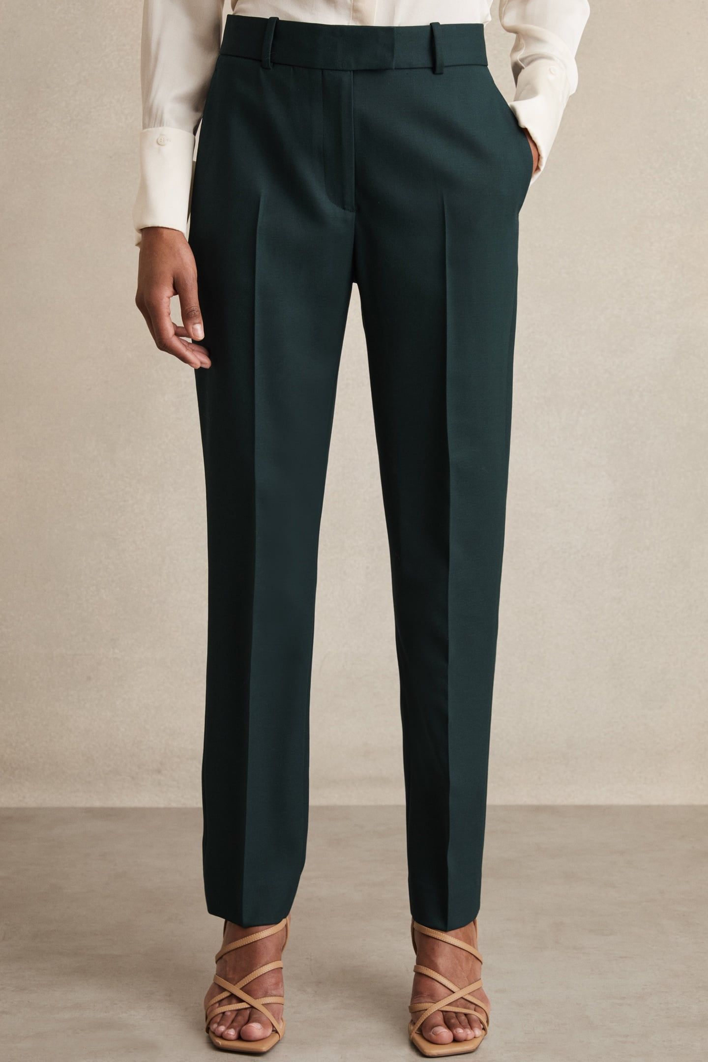 SLIM LEG TROUSER GREEN 1