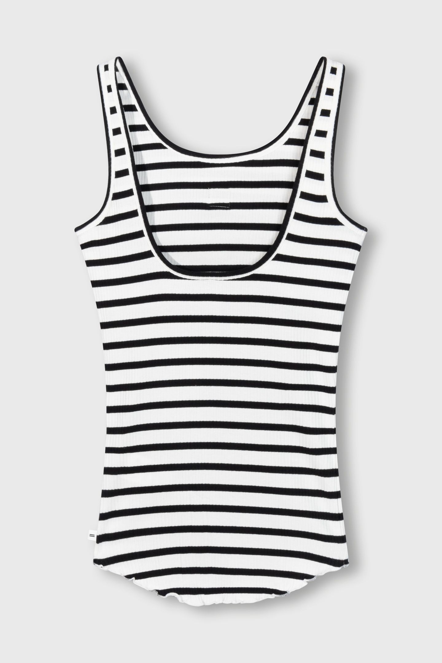 BALLET TOP BACK SCOOP STRIPES ECRU/BLACK 1