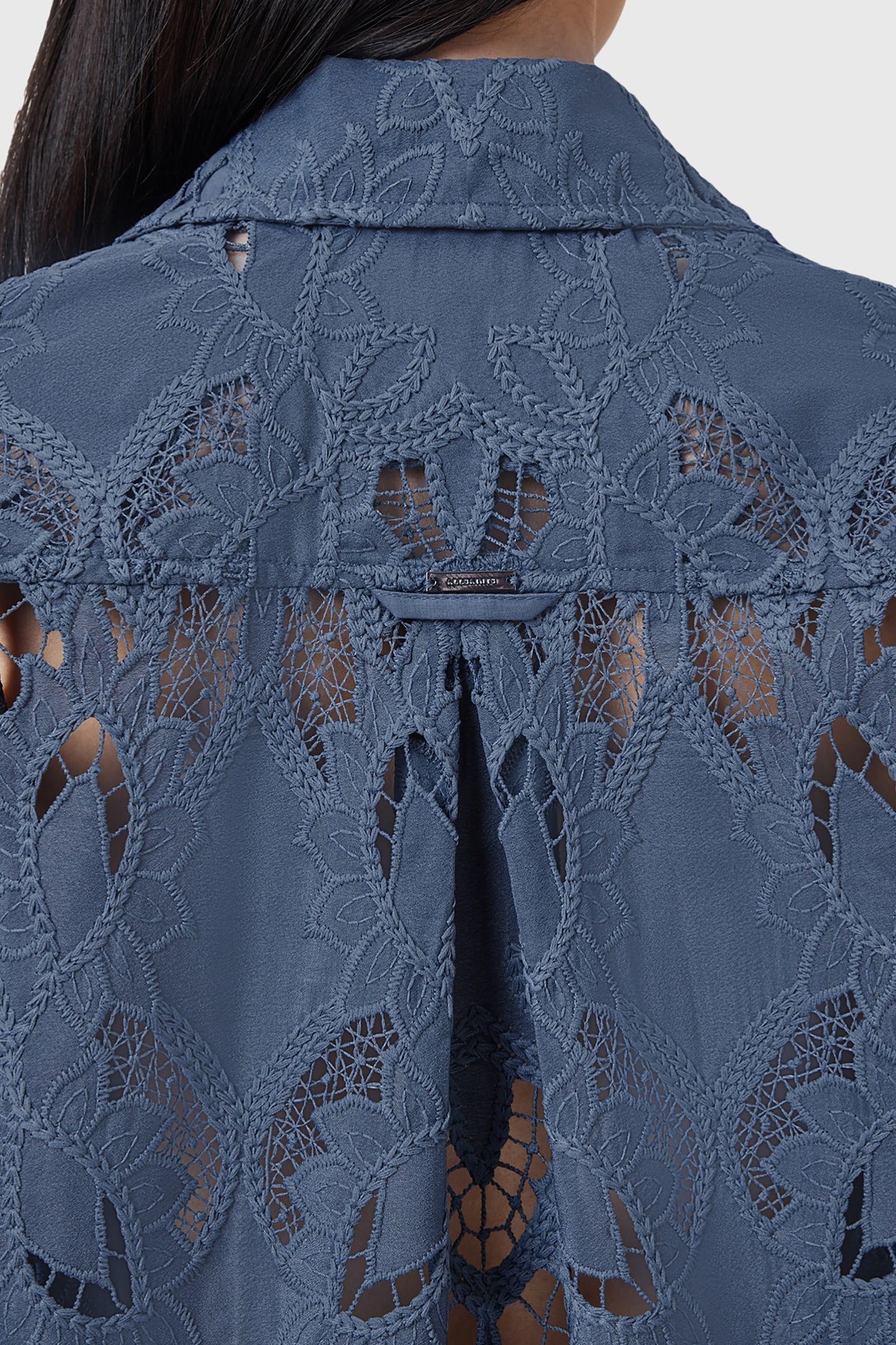 CHARLI EMB SHIRT DUSTY BLUE 5