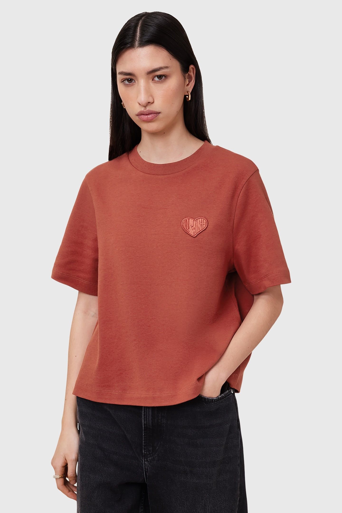LOVER LISA TEE BURNT BRICK RED 3