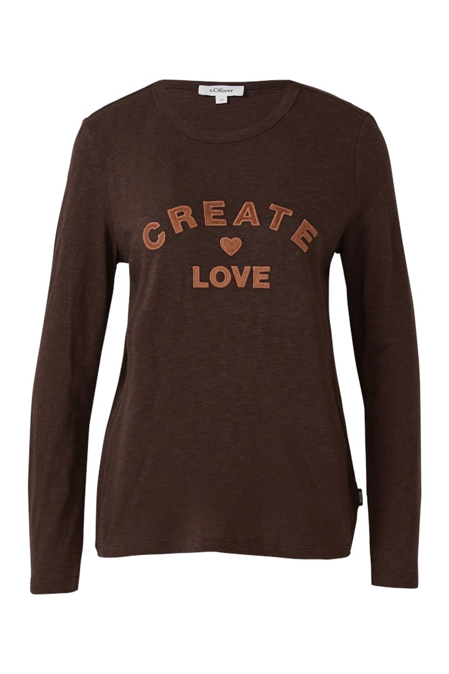 S.OLIVER T-SHIRTS BROWN-DARK 4