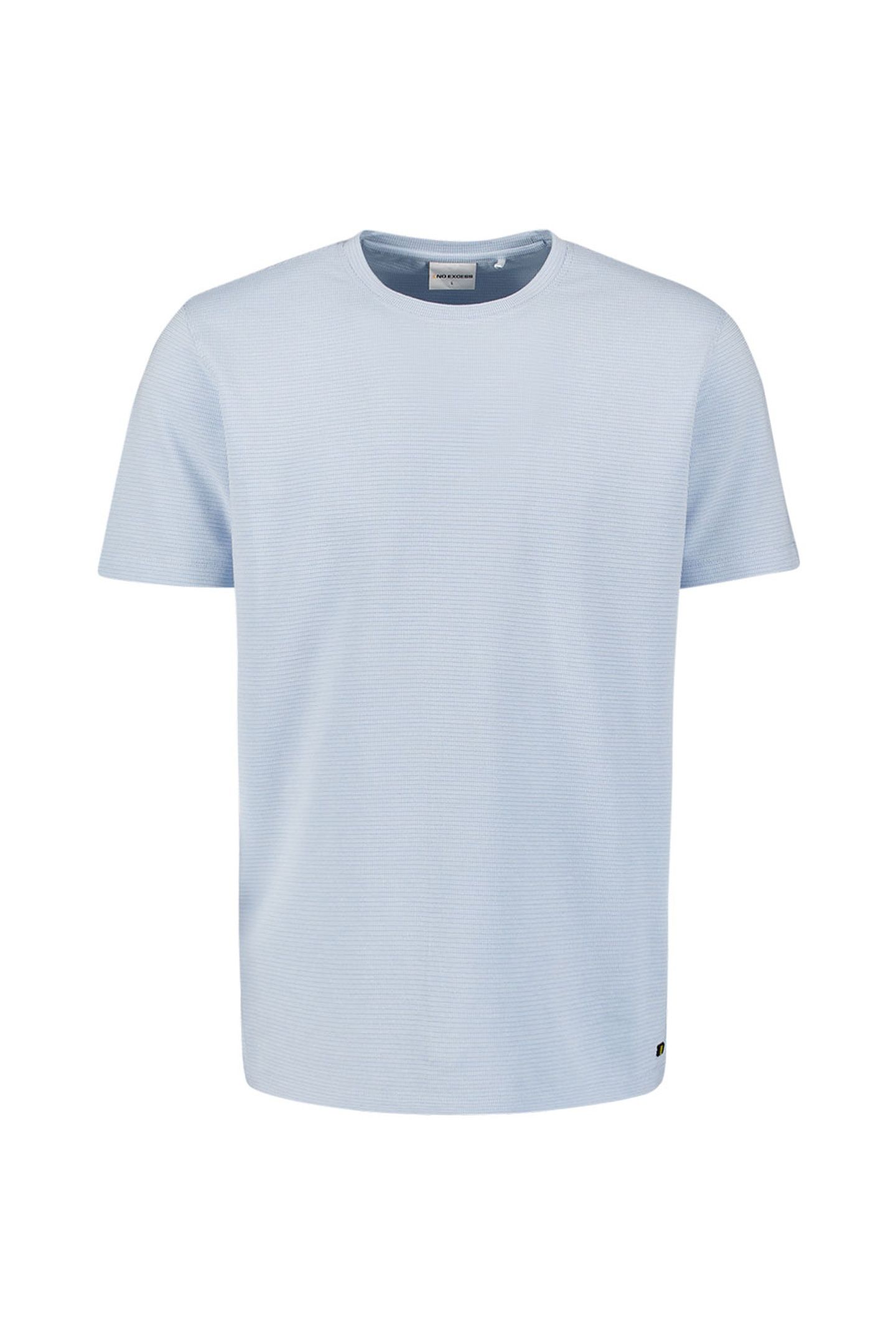 T-SHIRT CREWNECK SOLID RELIEF KNIT SKY 5
