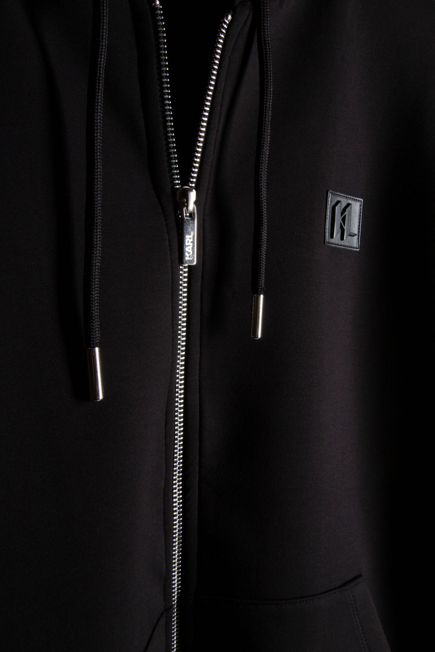 BLACK SWEAT HOODY JACKET 5
