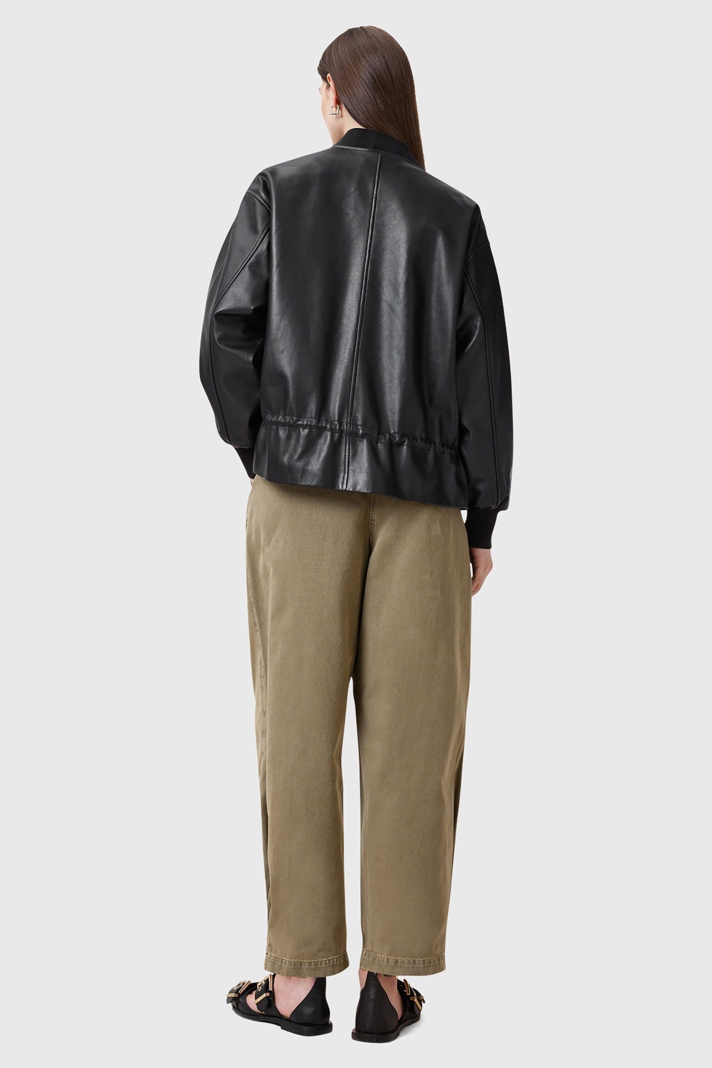 BECCA DENIM TROUSER KHAKI GREEN 5